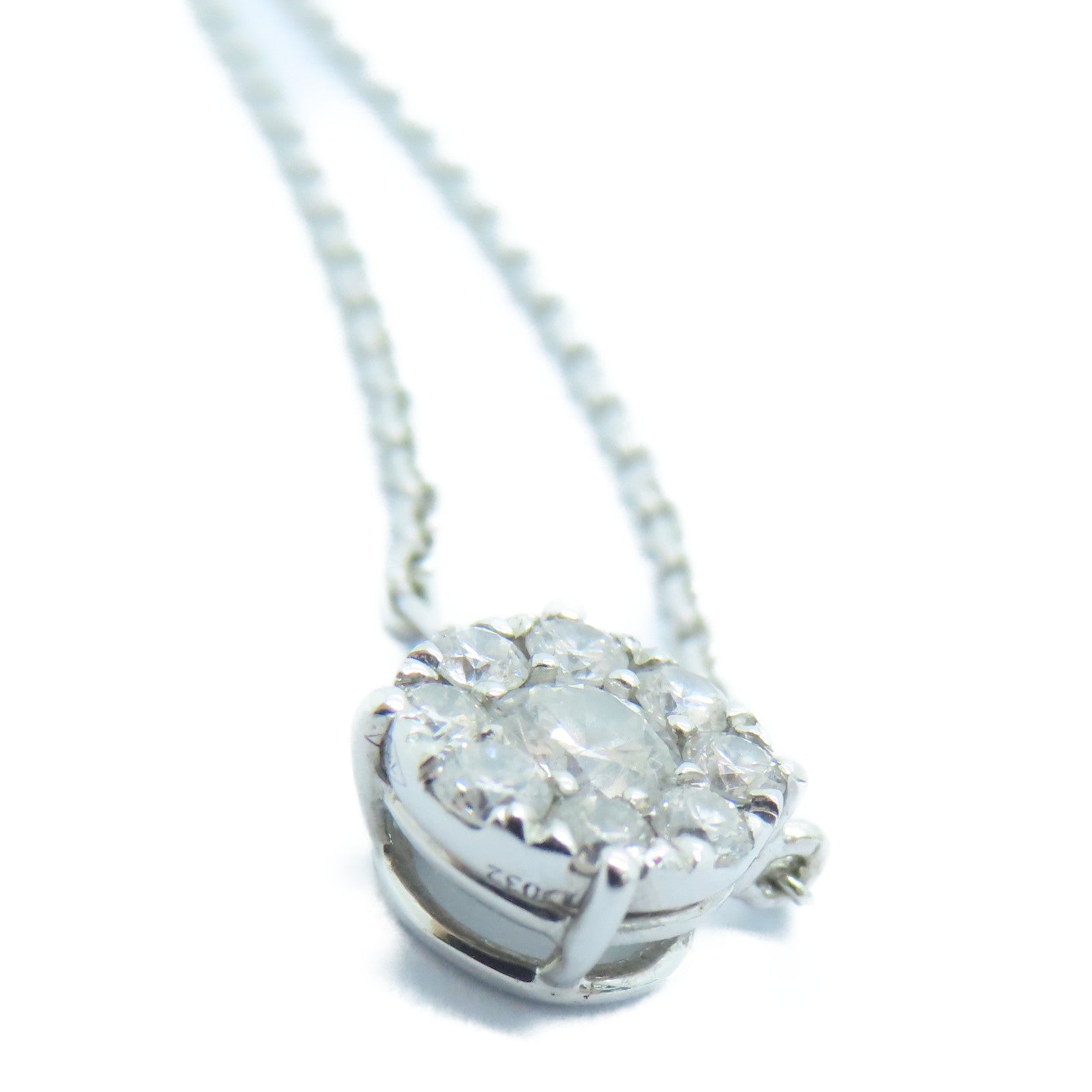JEWELRY 18K白金Diamond Necklace 0.34ct钻石项链