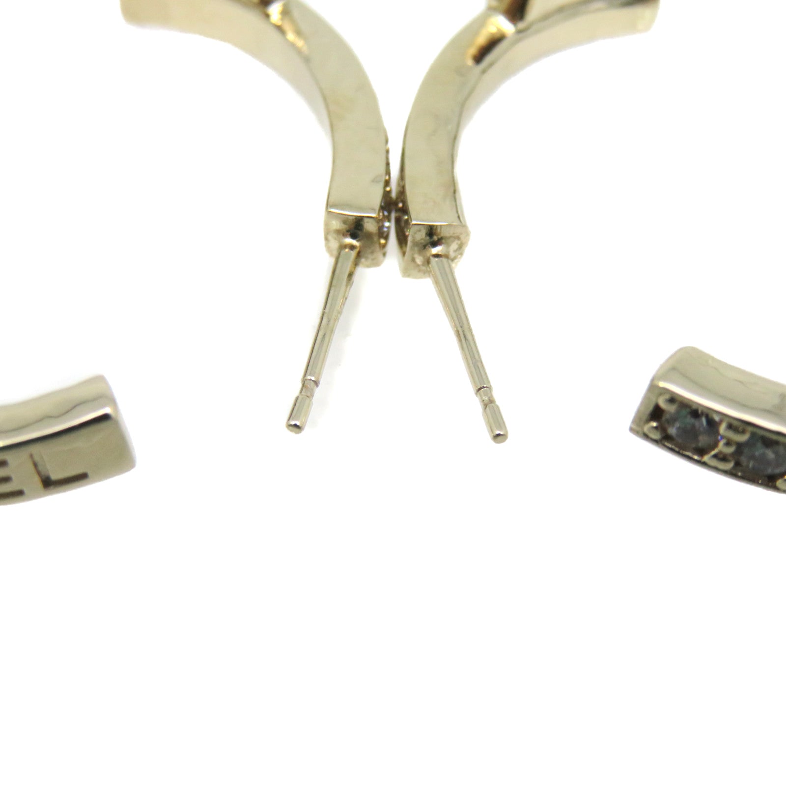 CHANEL metal / crystal Earrings earrings