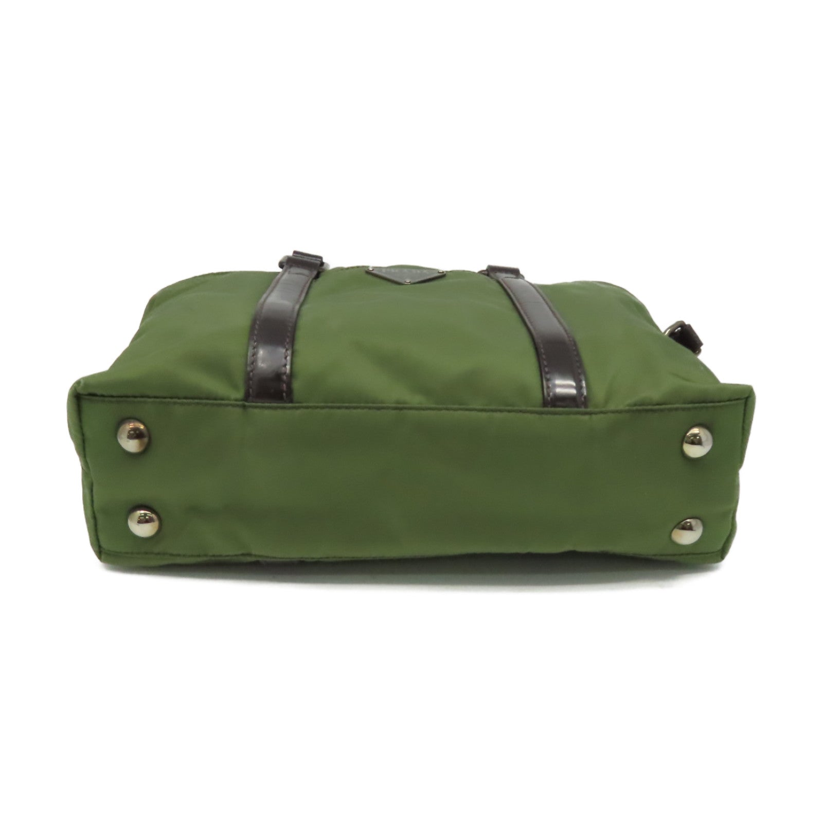 PRADA 尼龍2Way Shoulder Bag手挽肩背兩用袋軍綠色
