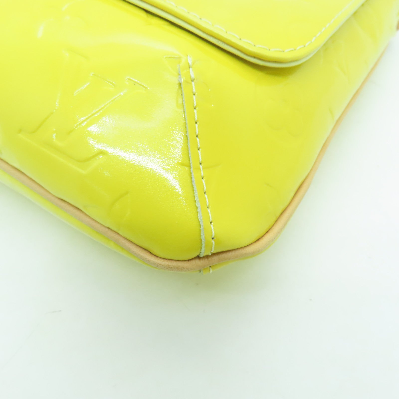 LOUIS VUITTON 【激減優惠】Monogram Vernis Thompson Street金扣肩背袋黃色