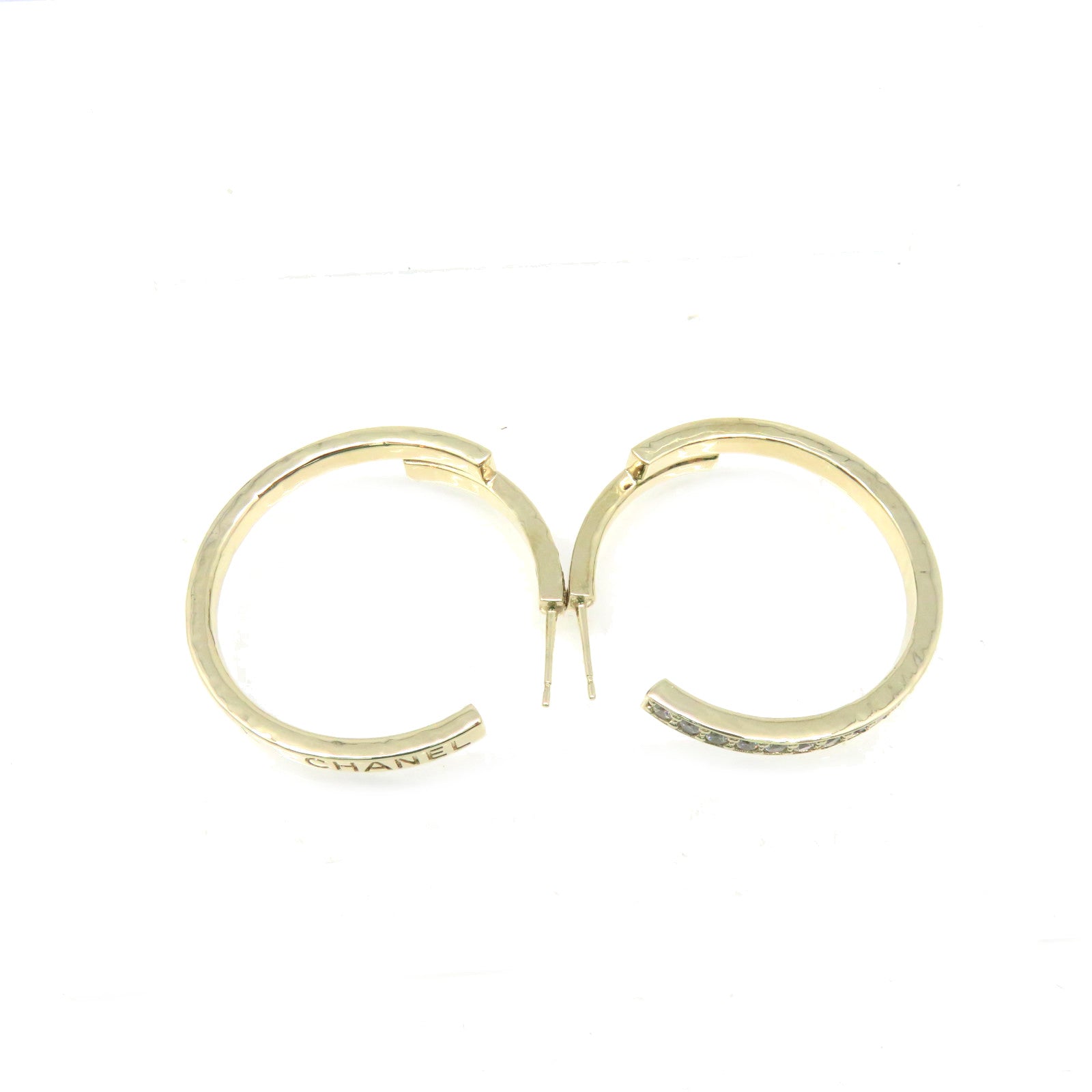 CHANEL metal / crystal Earrings earrings