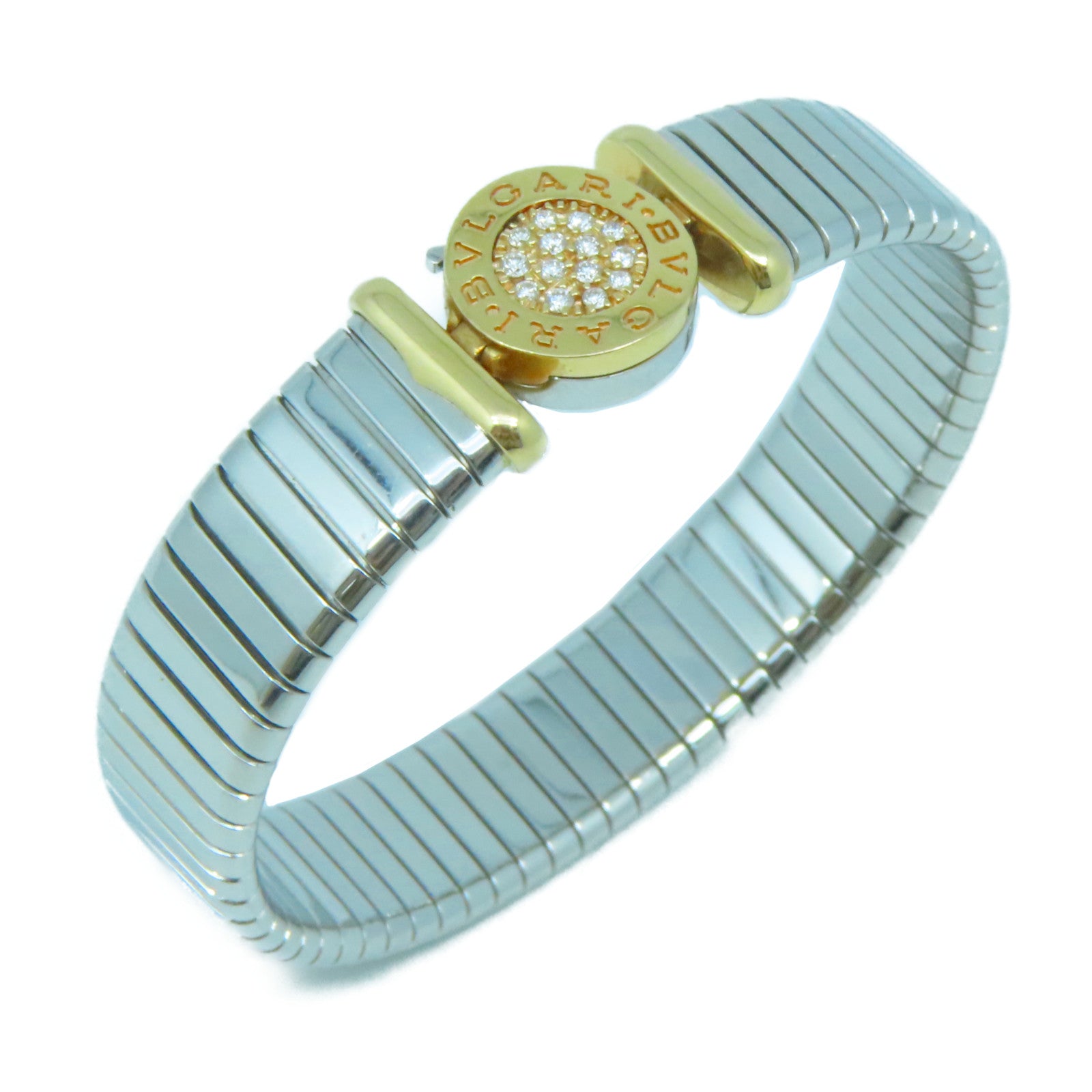 BVLGARI 18K/不鏽鋼Bvlgari Bracelet金扣手鐲金色/銀色