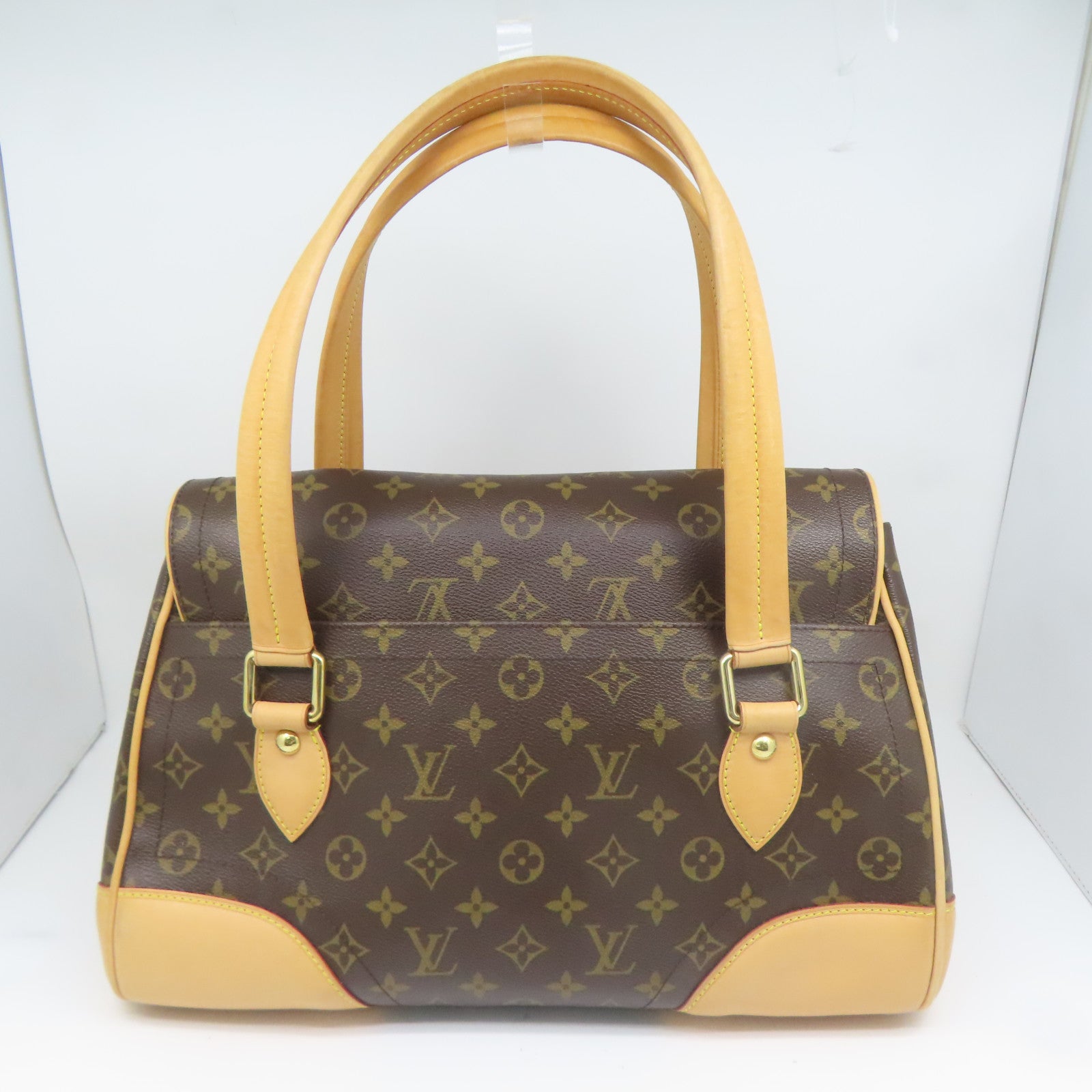 LOUIS VUITTON Monogram Beverly GM金扣肩背袋啡色