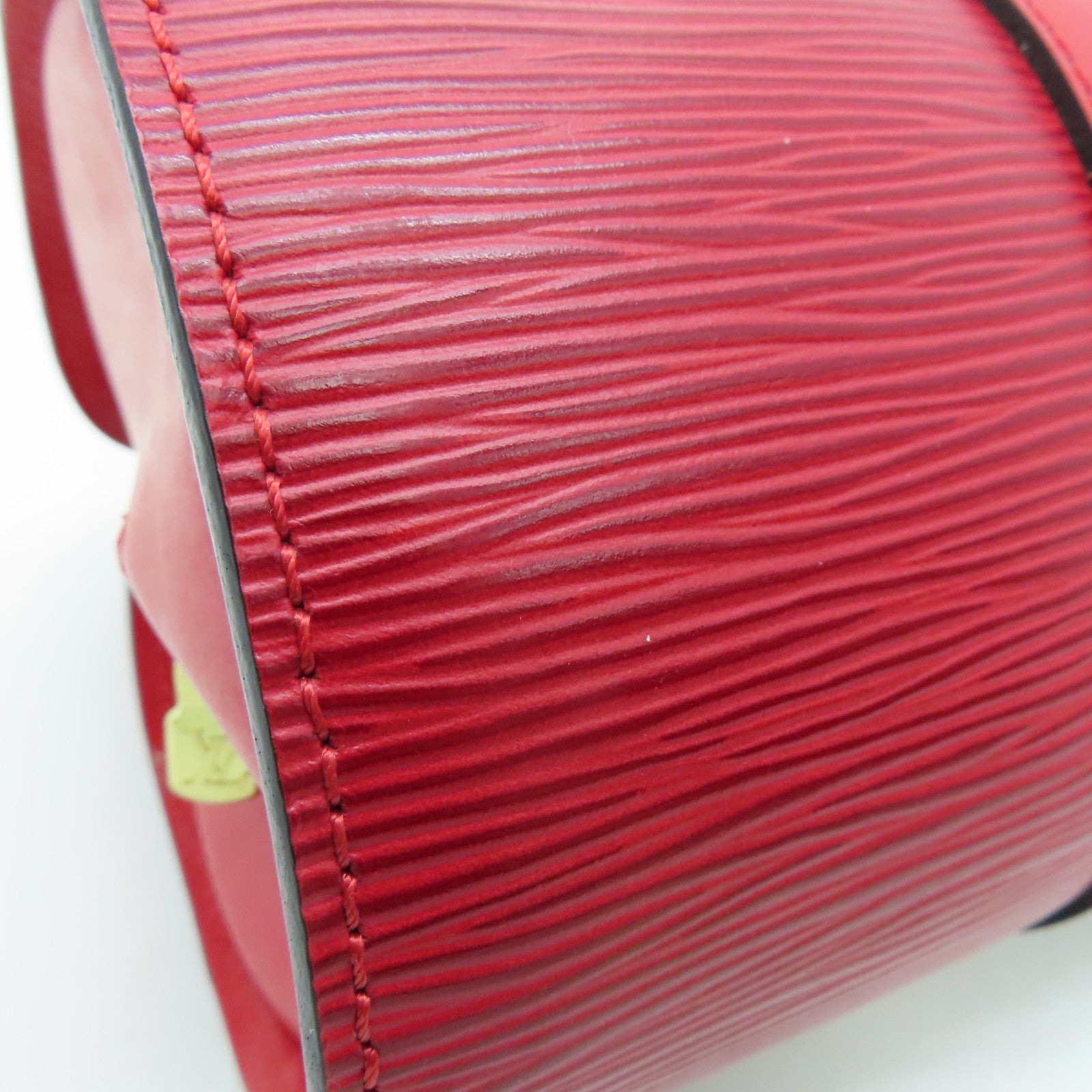 LOUIS VUITTON 【激減優惠】Epi Soufflot金扣手挽袋紅色