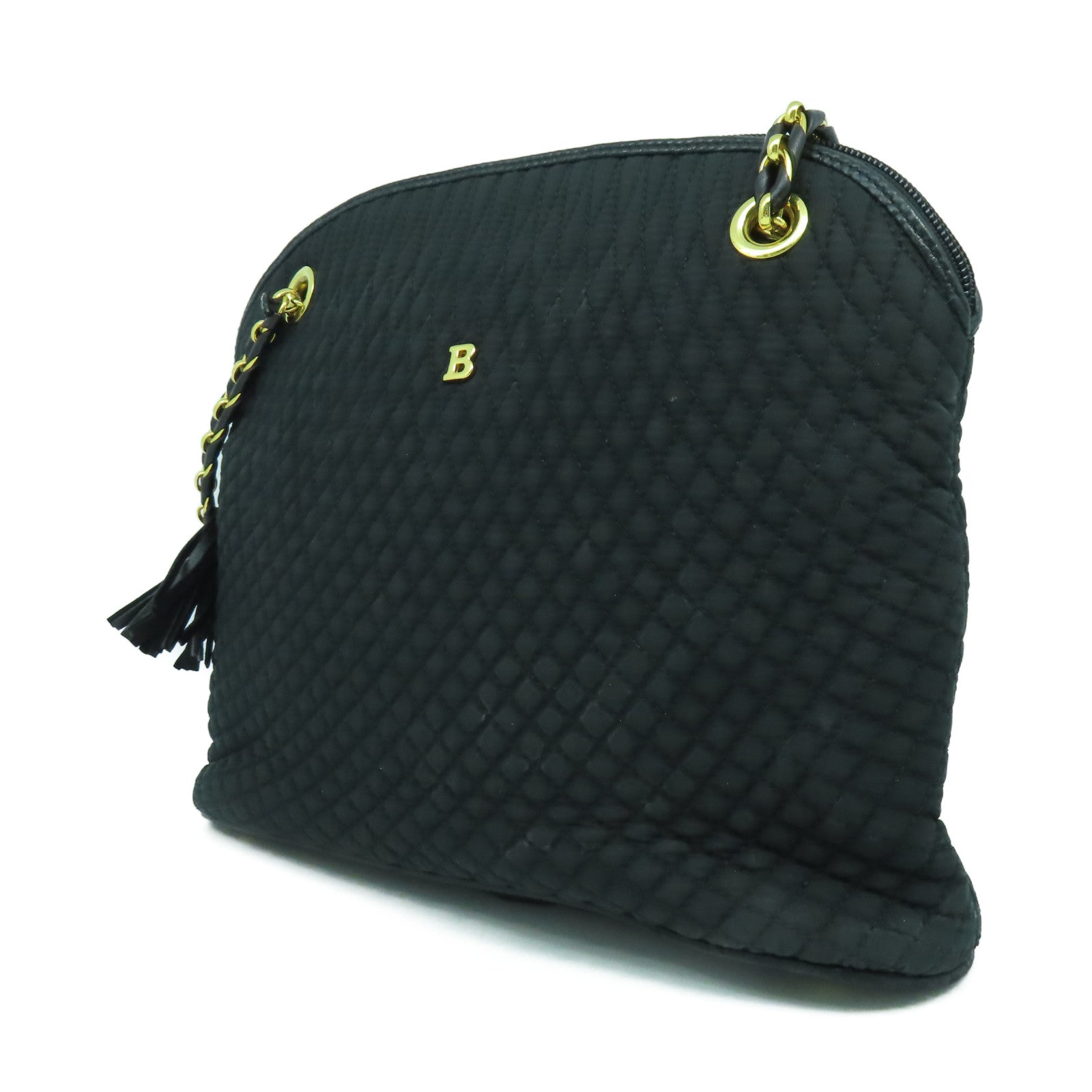 BALLY 帆布Shoulder Bag金扣肩背袋黑色