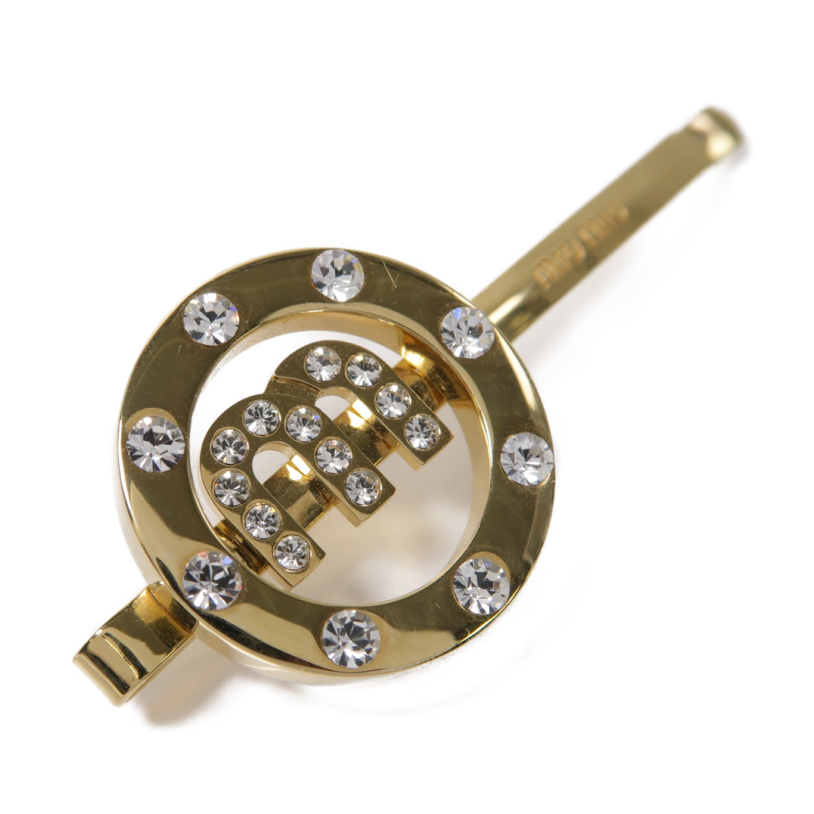 Miu Miu 金屬Hair Clip髮夾金色