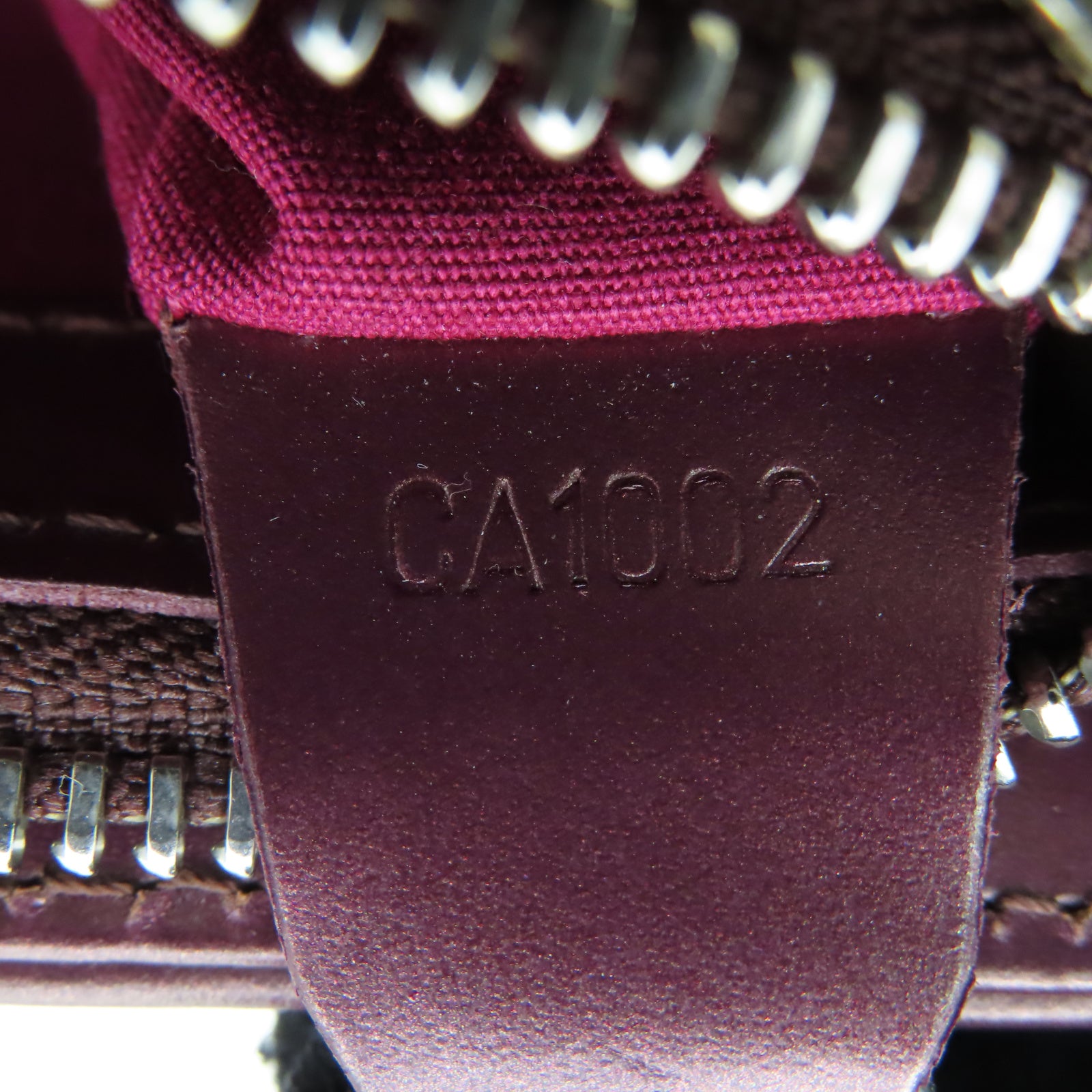 LOUIS VUITTON Monogram Matte Alston銀扣肩背袋酒紅色