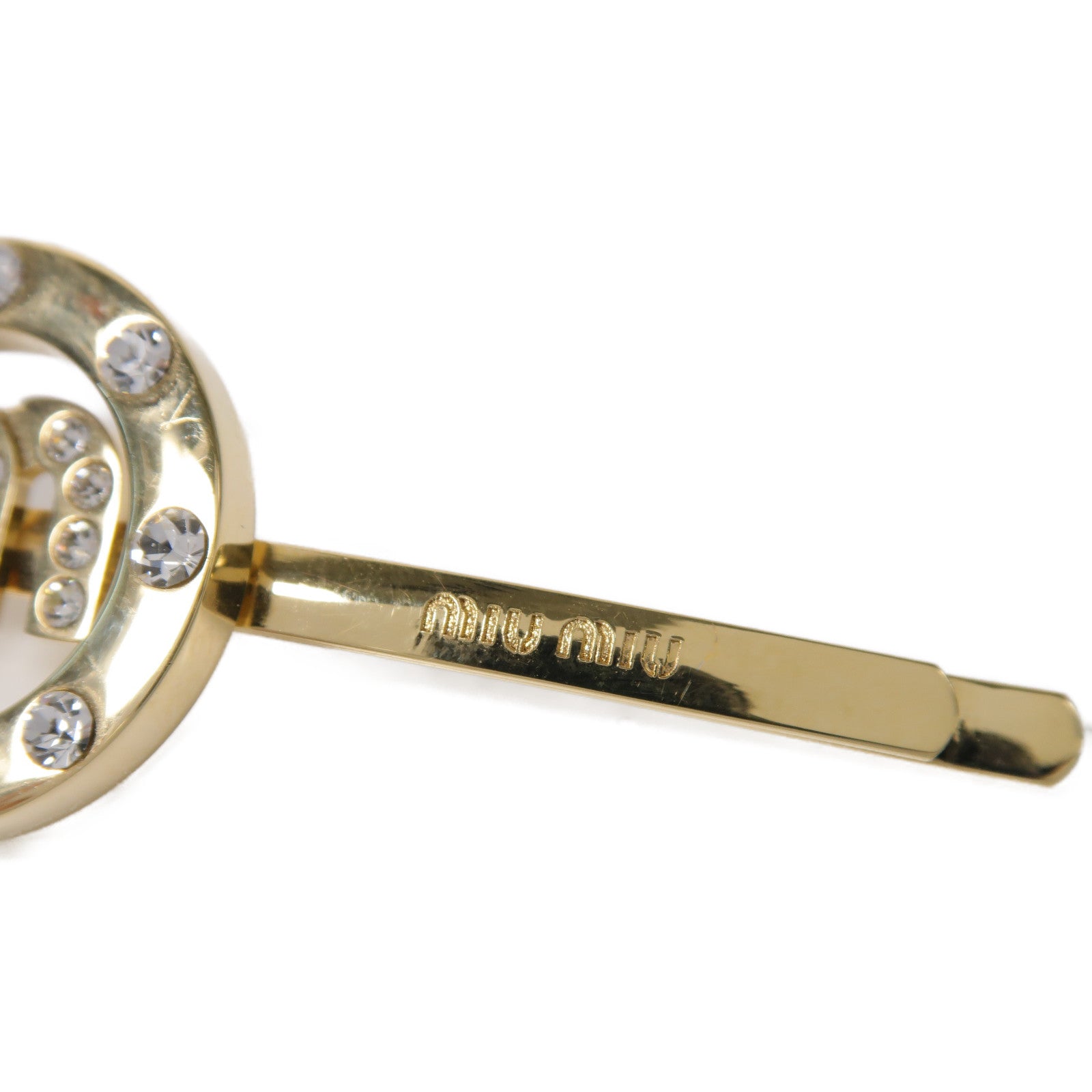 Miu Miu 金屬Hair Clip髮夾金色
