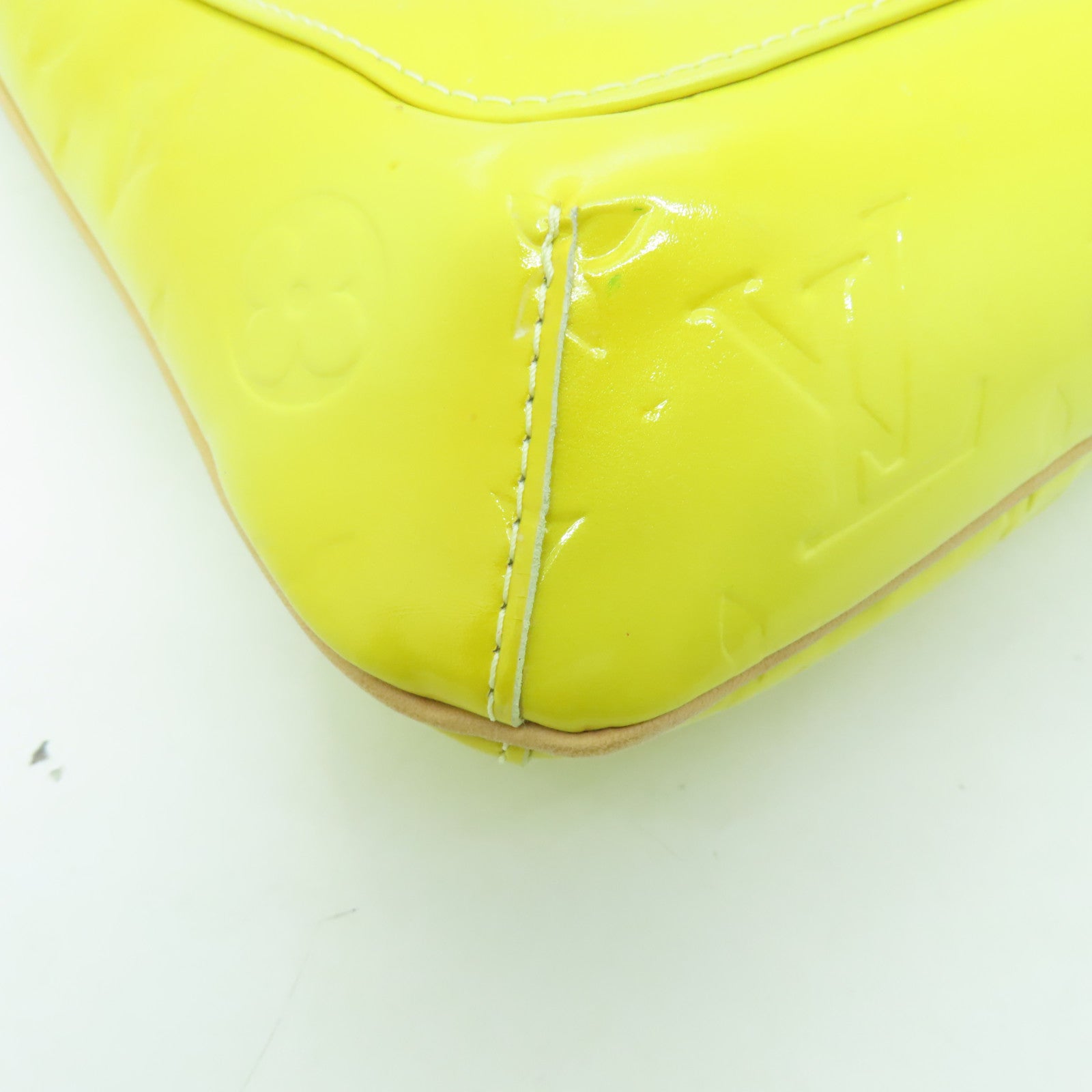 LOUIS VUITTON 【激減優惠】Monogram Vernis Thompson Street金扣肩背袋黃色