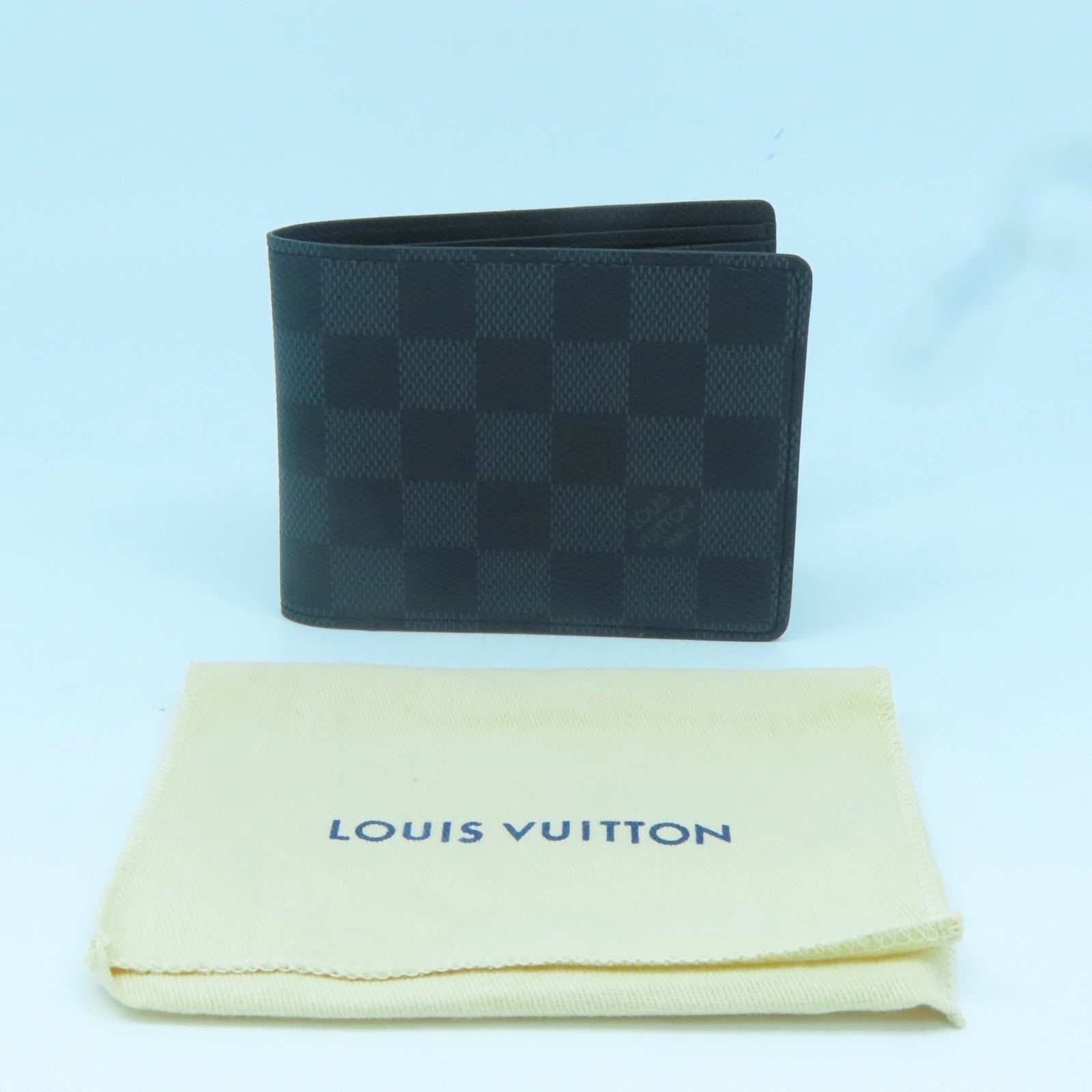 LOUIS VUITTON Damier Graphite Wallet錢包藍色/黑色