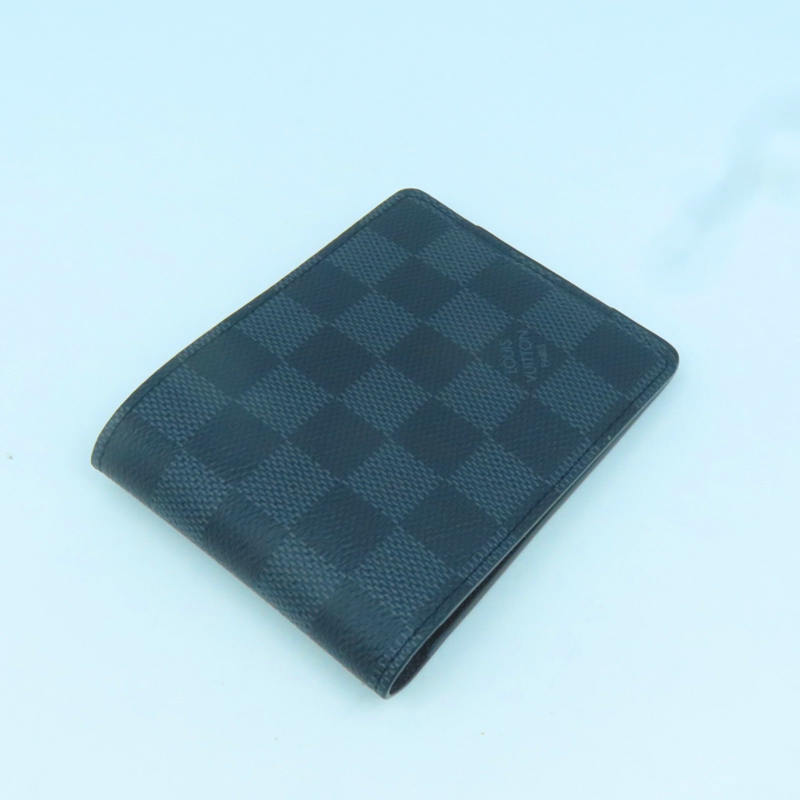 LOUIS VUITTON Damier Graphite Wallet錢包藍色/黑色