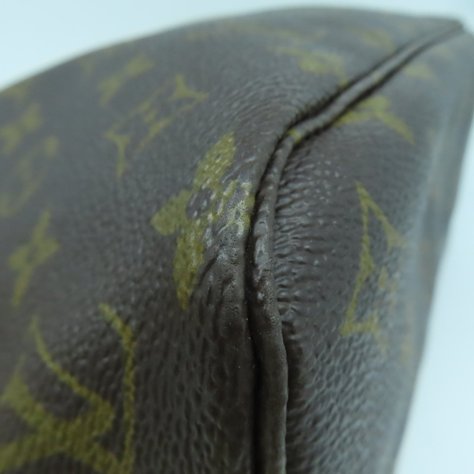 LOUIS VUITTON Monogram Neverfull PM金扣手挽袋啡色