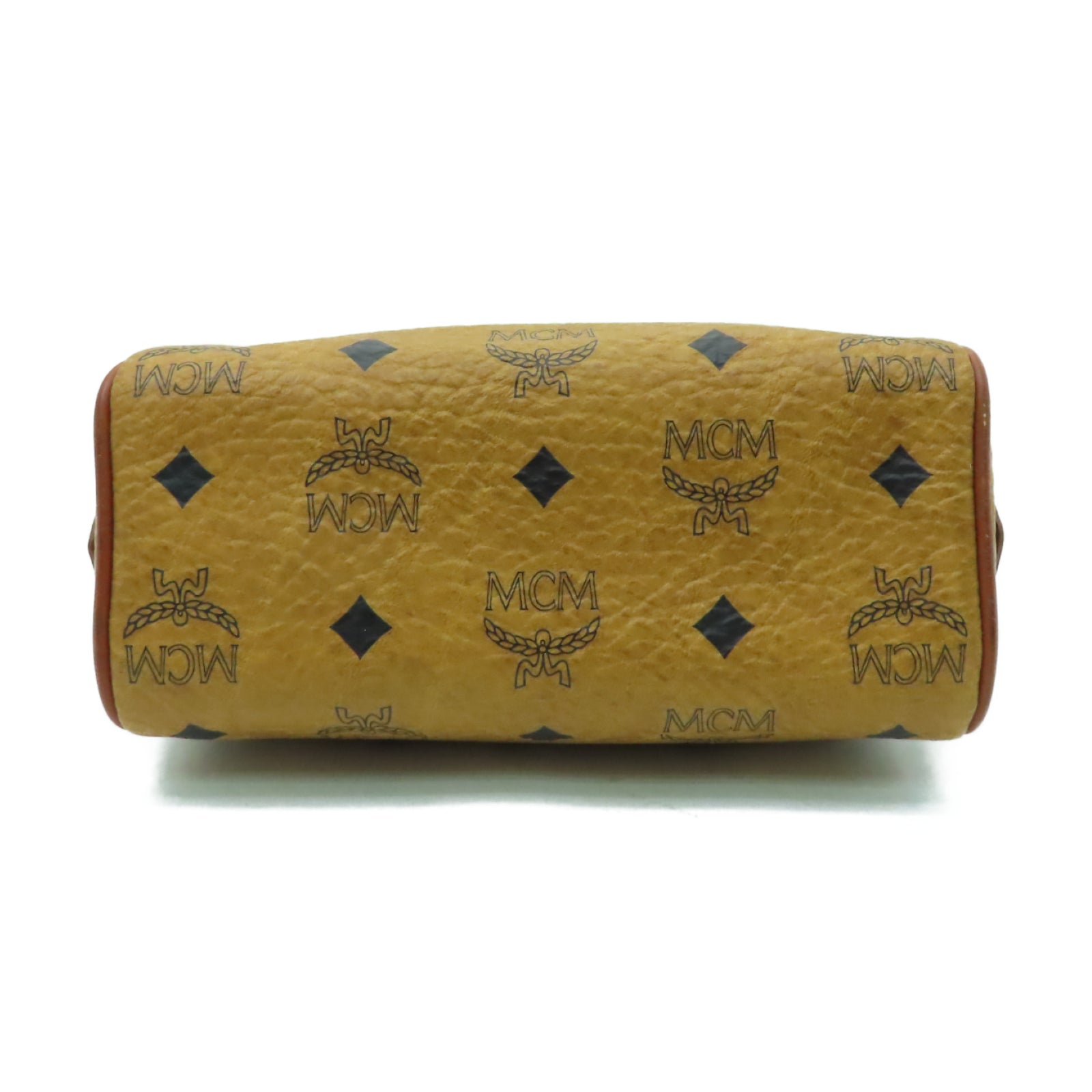 MCM 牛皮皮革Hand Bag金扣手挽袋啡色
