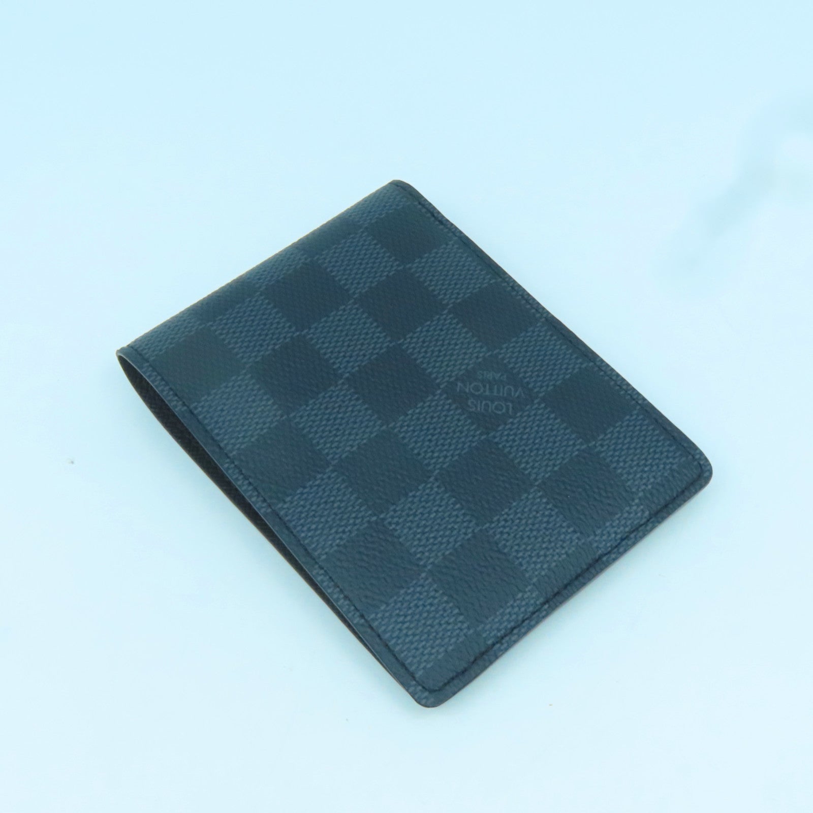 LOUIS VUITTON Damier Graphite Wallet錢包藍色/黑色