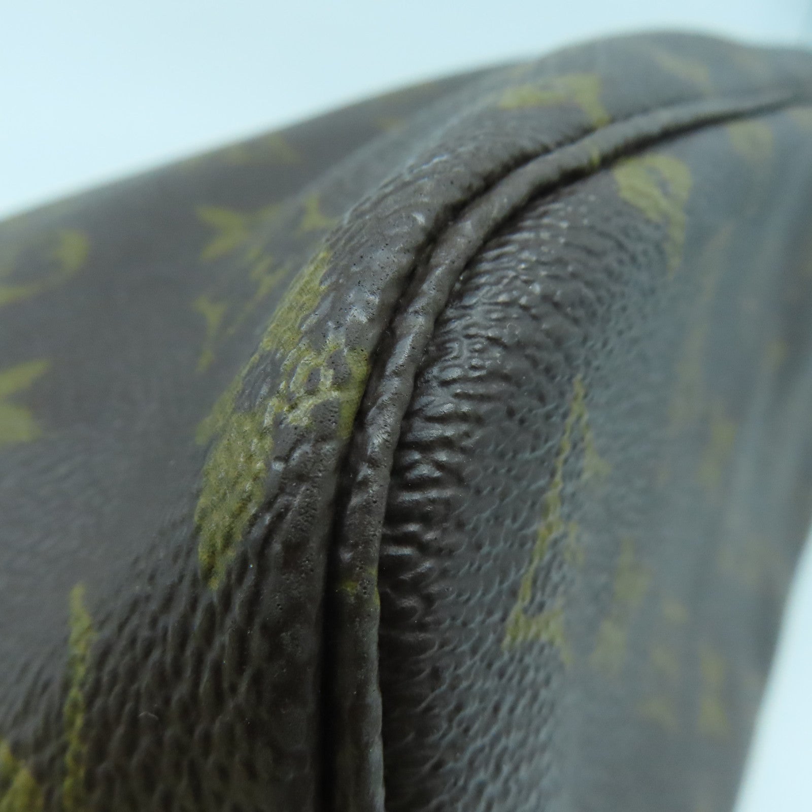 LOUIS VUITTON Monogram Neverfull PM金扣手挽袋啡色