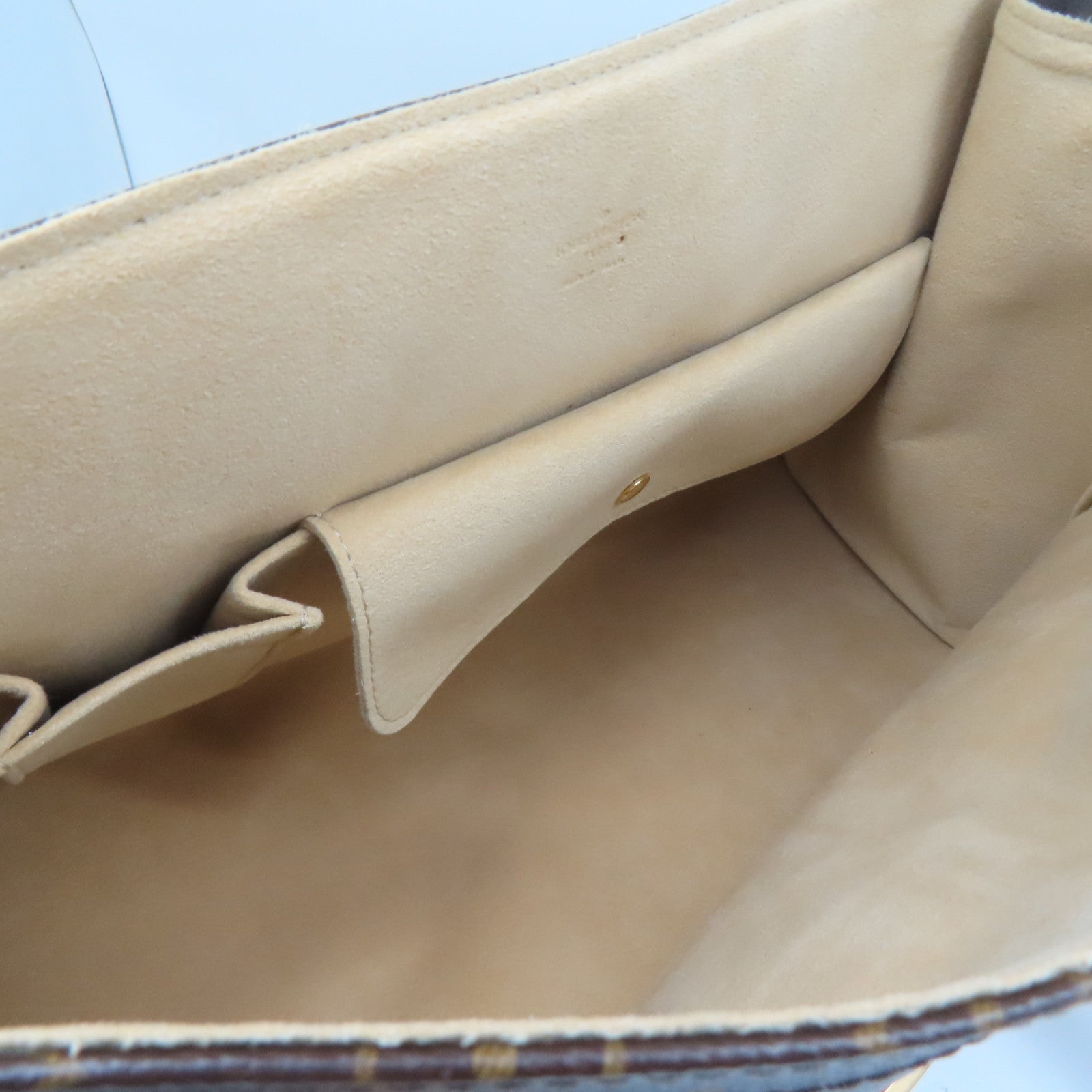 LOUIS VUITTON Monogram Beverly GM金扣肩背袋啡色