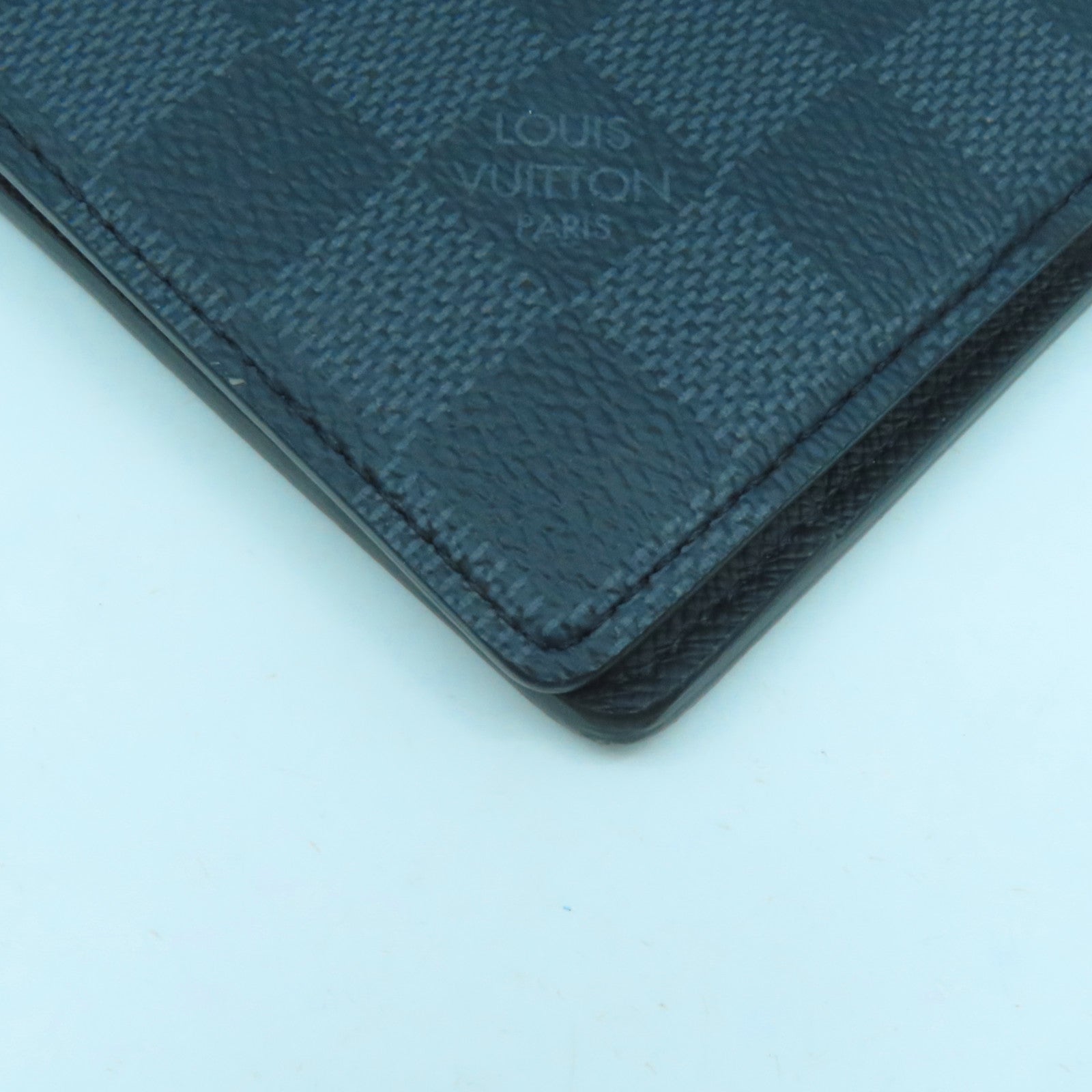 LOUIS VUITTON Damier Graphite Wallet錢包藍色/黑色