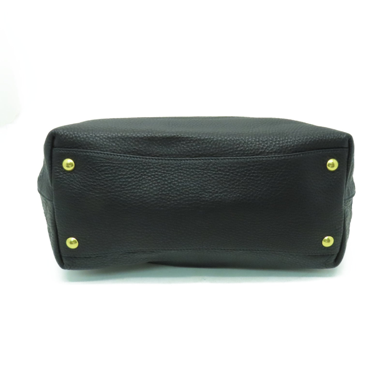 Miu Miu 牛皮皮革2way Shoulder Bag金扣手挽肩背兩用袋黒色