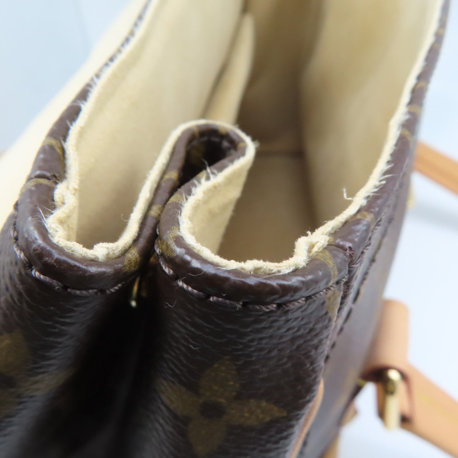 LOUIS VUITTON Monogram Beverly GM金扣肩背袋啡色