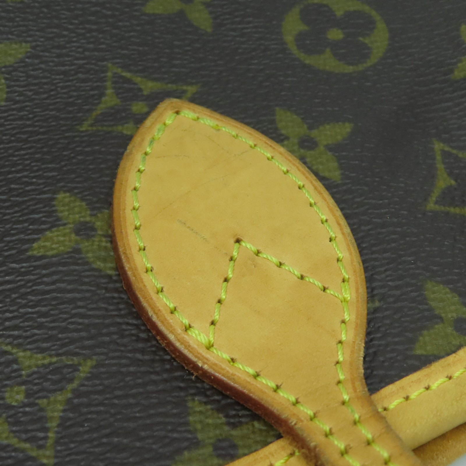 LOUIS VUITTON Monogram Neverfull PM金扣手挽袋啡色