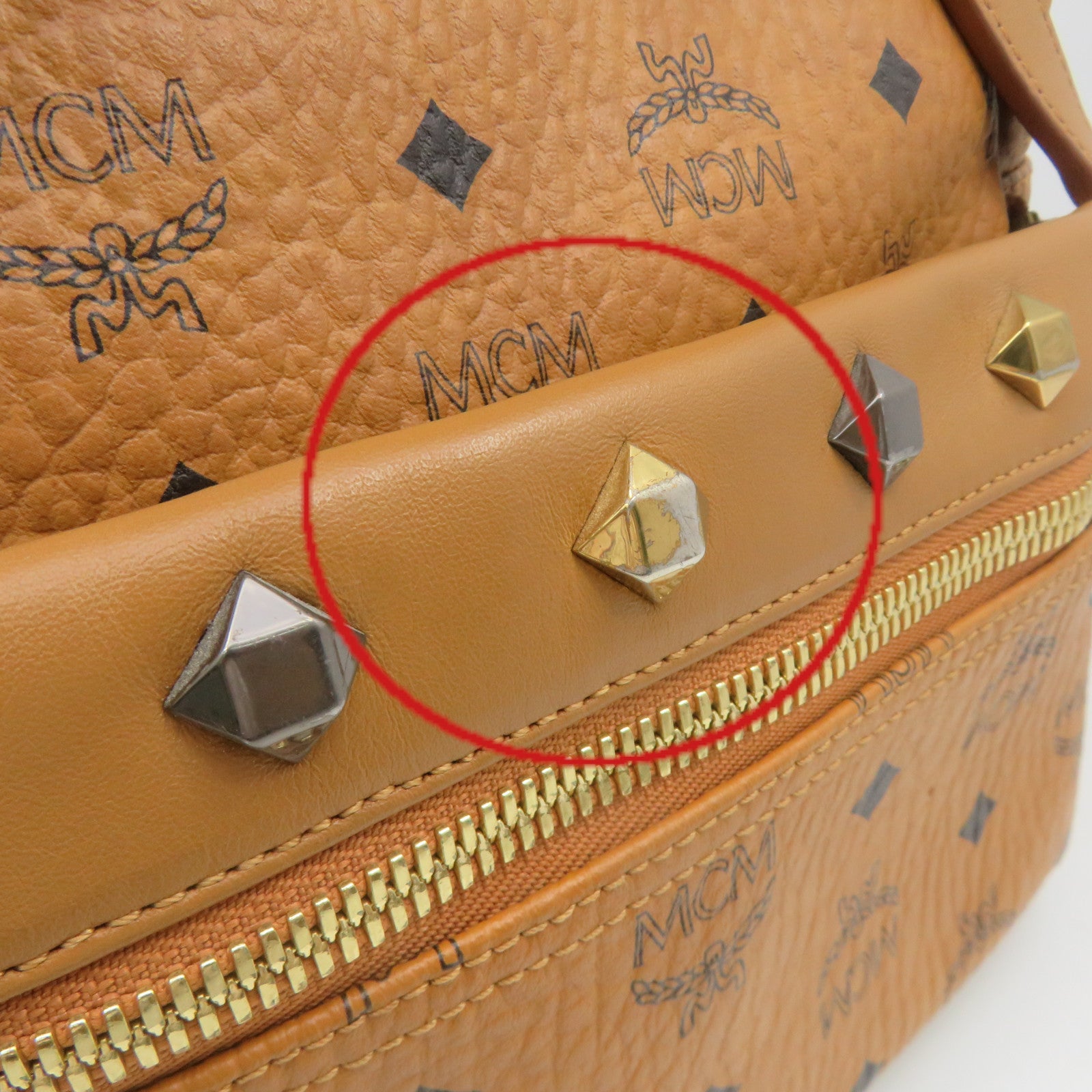 MCM 牛皮皮革Backpack背包啡色