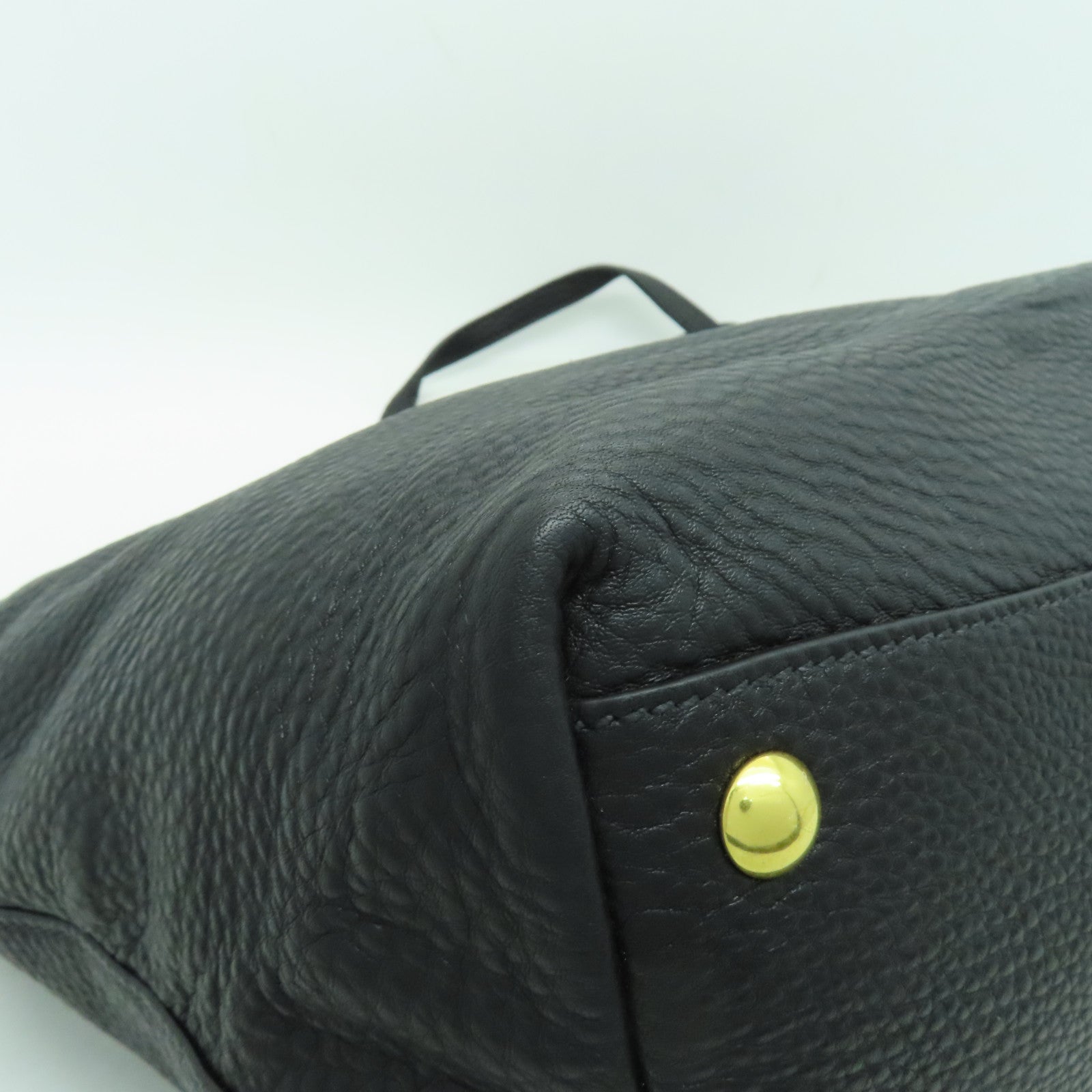 Miu Miu 牛皮皮革2way Shoulder Bag金扣手挽肩背兩用袋黒色