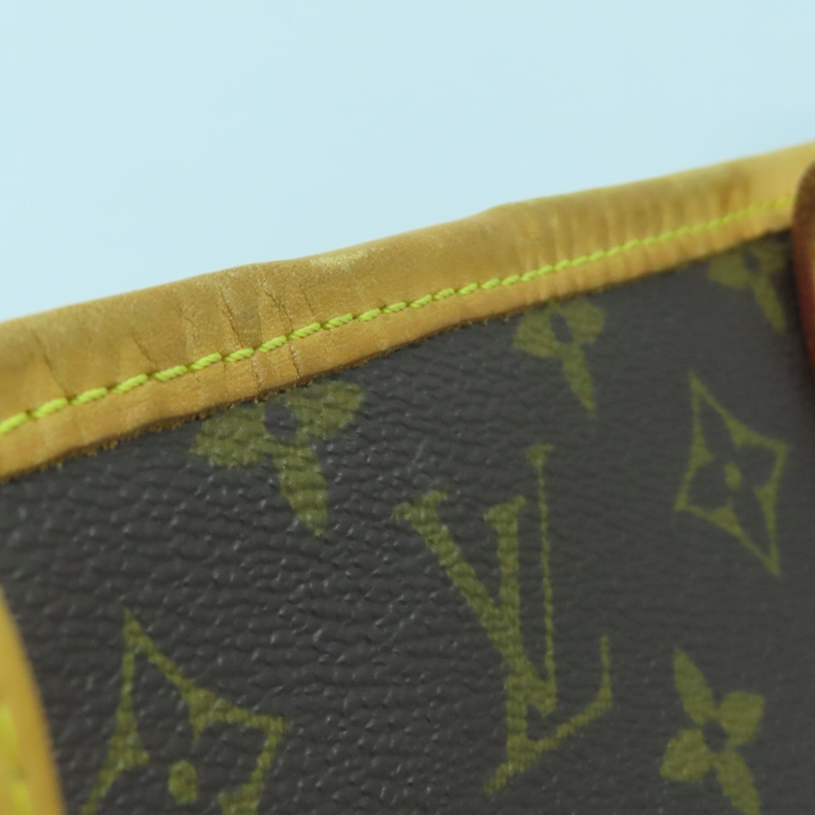 LOUIS VUITTON Monogram Neverfull PM金扣手挽袋啡色