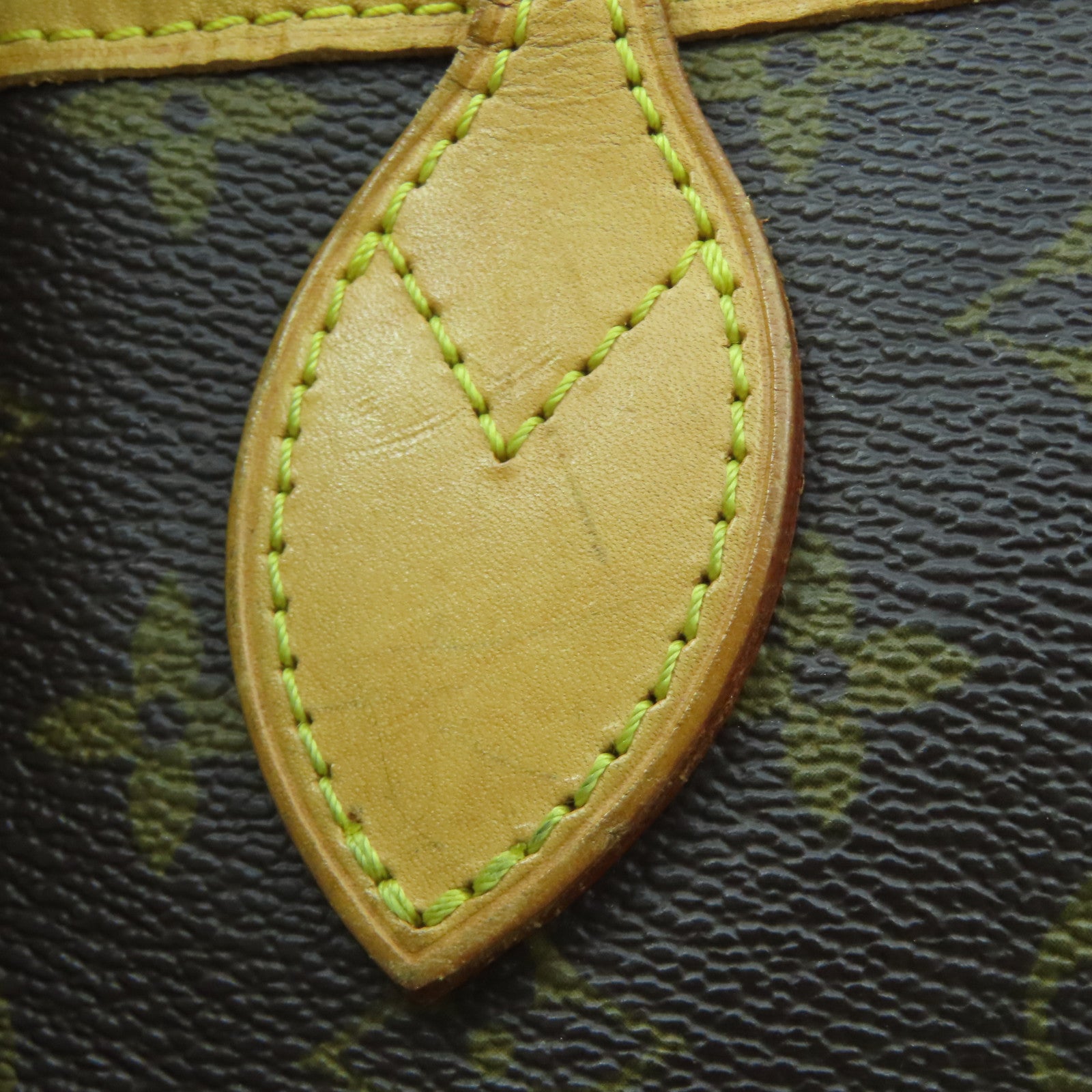 LOUIS VUITTON Monogram Neverfull PM金扣手挽袋啡色