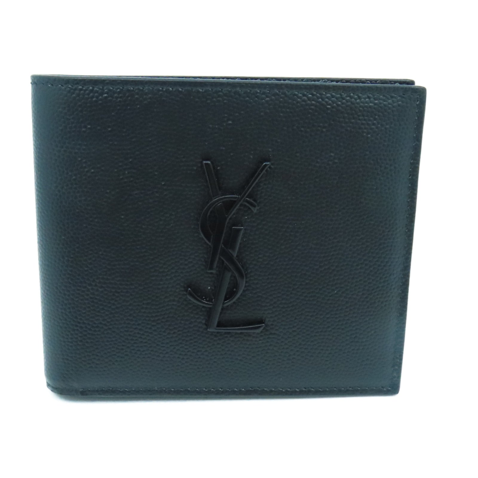 SAINT LAURENT 牛皮皮革Wallet钱包黑色