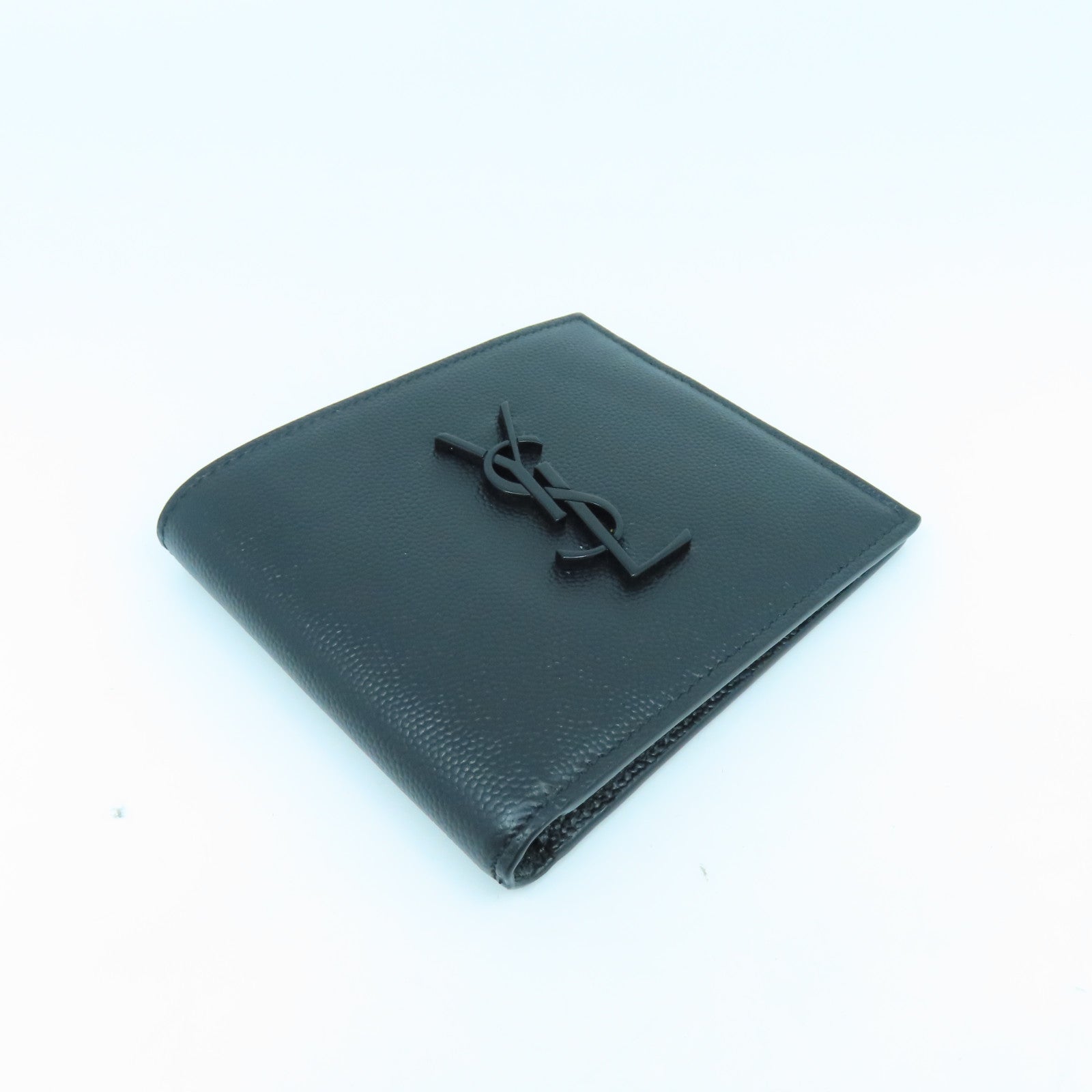 SAINT LAURENT 牛皮皮革Wallet钱包黑色