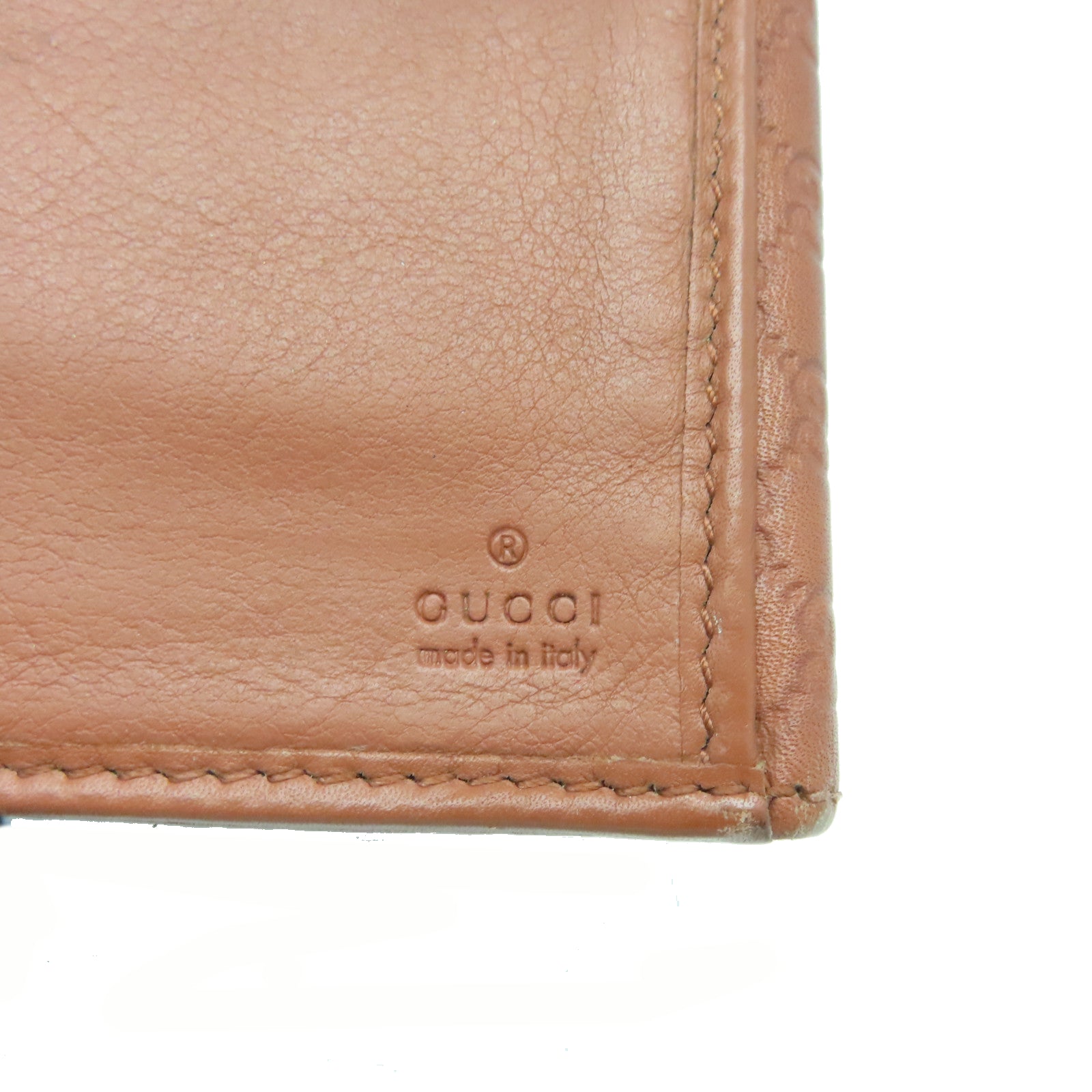 GUCCI 牛皮皮革Long Wallet金扣长钱包啡色