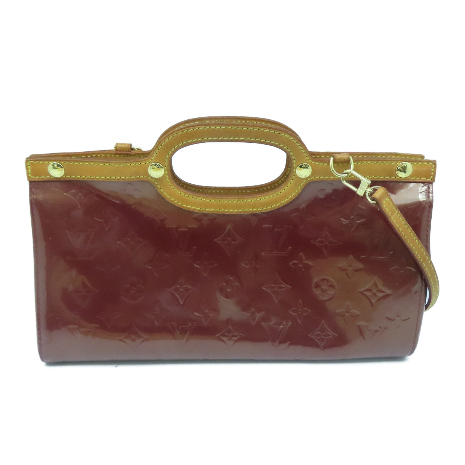 LOUIS VUITTON Monogram Vernis Roxbury Drive Mono-Vernis金扣手挽肩背兩用袋啡色