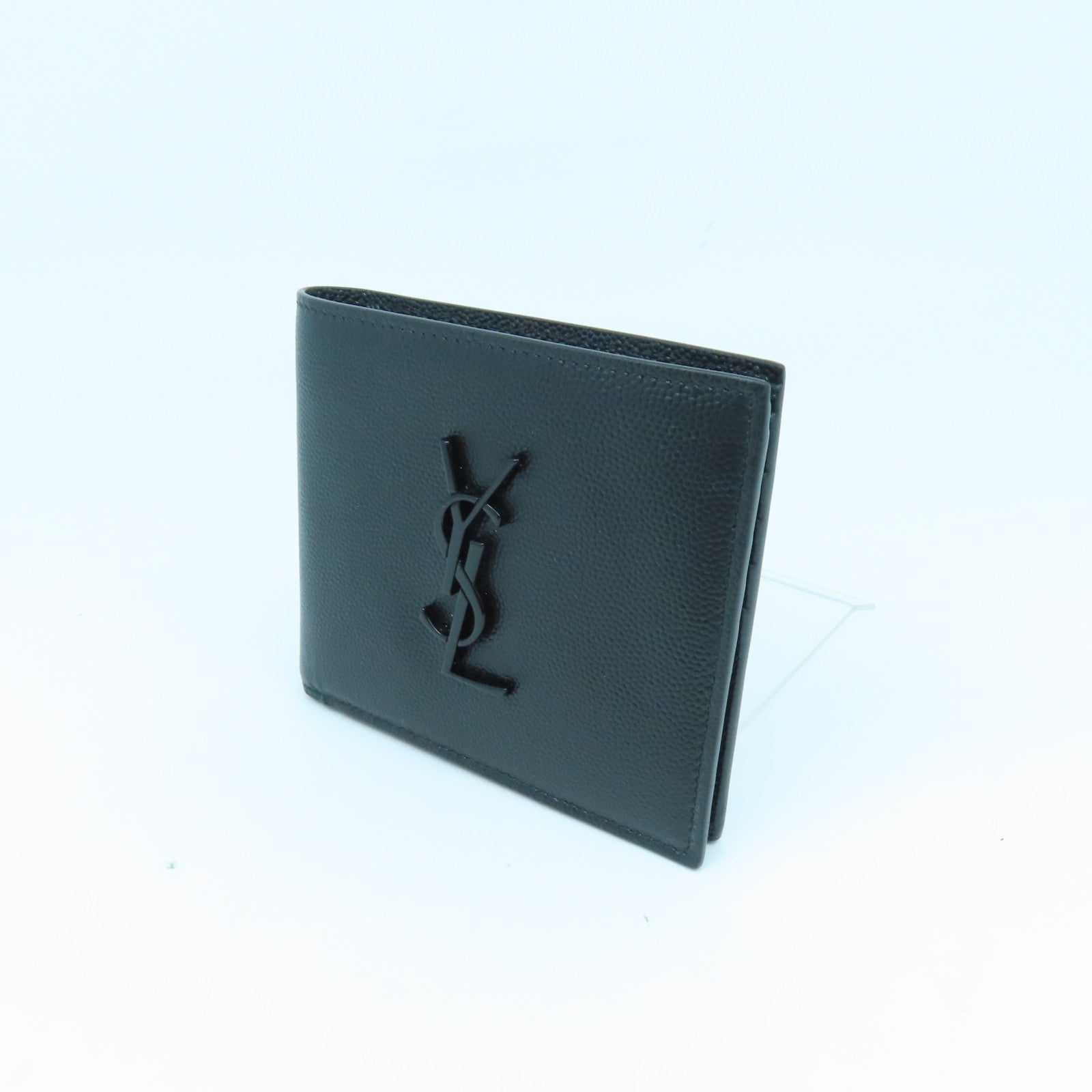 SAINT LAURENT 牛皮皮革Wallet钱包黑色