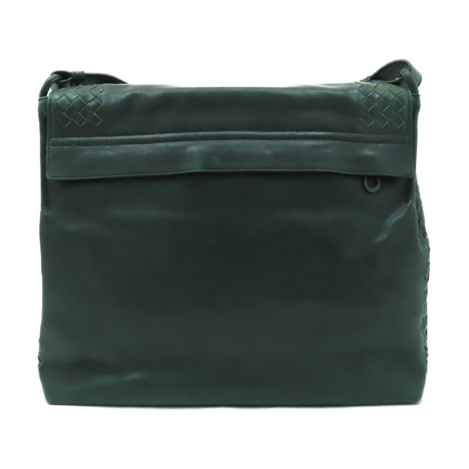 BOTTEGA VENETA 牛皮皮革Shoulder Bag銀扣肩背袋綠色