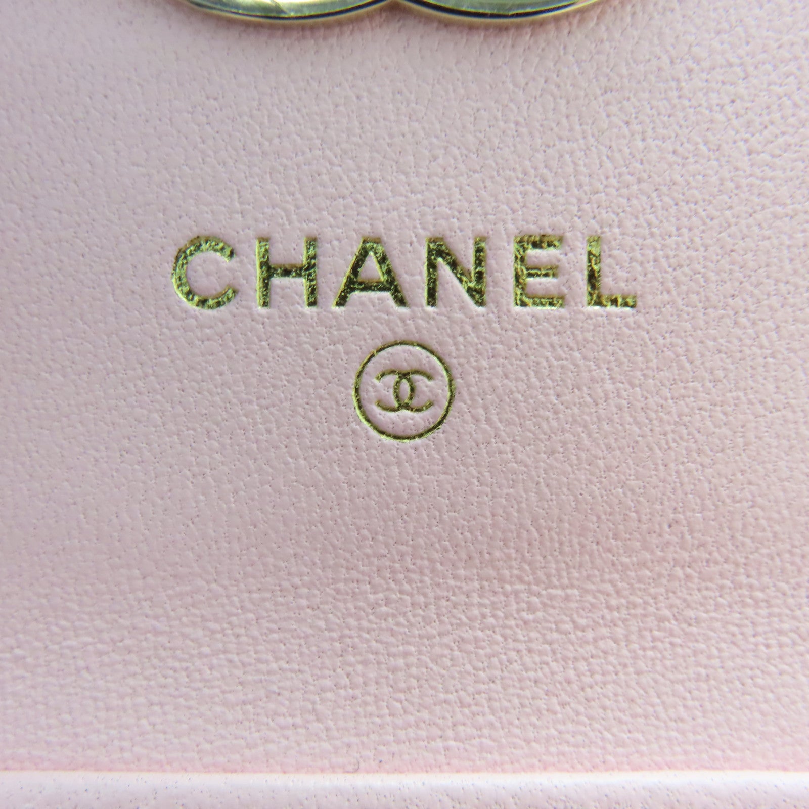 CHANEL 菱格羊皮皮革Chain Shoulder Bag金扣链带肩背袋粉红色
