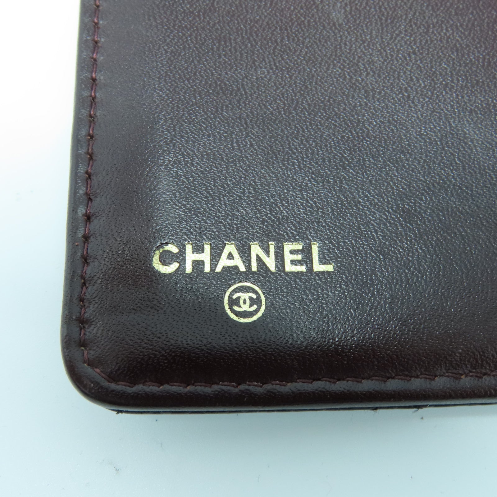 CHANEL 菱格Caviar皮革Long Wallet金扣长钱包黑色/棕色