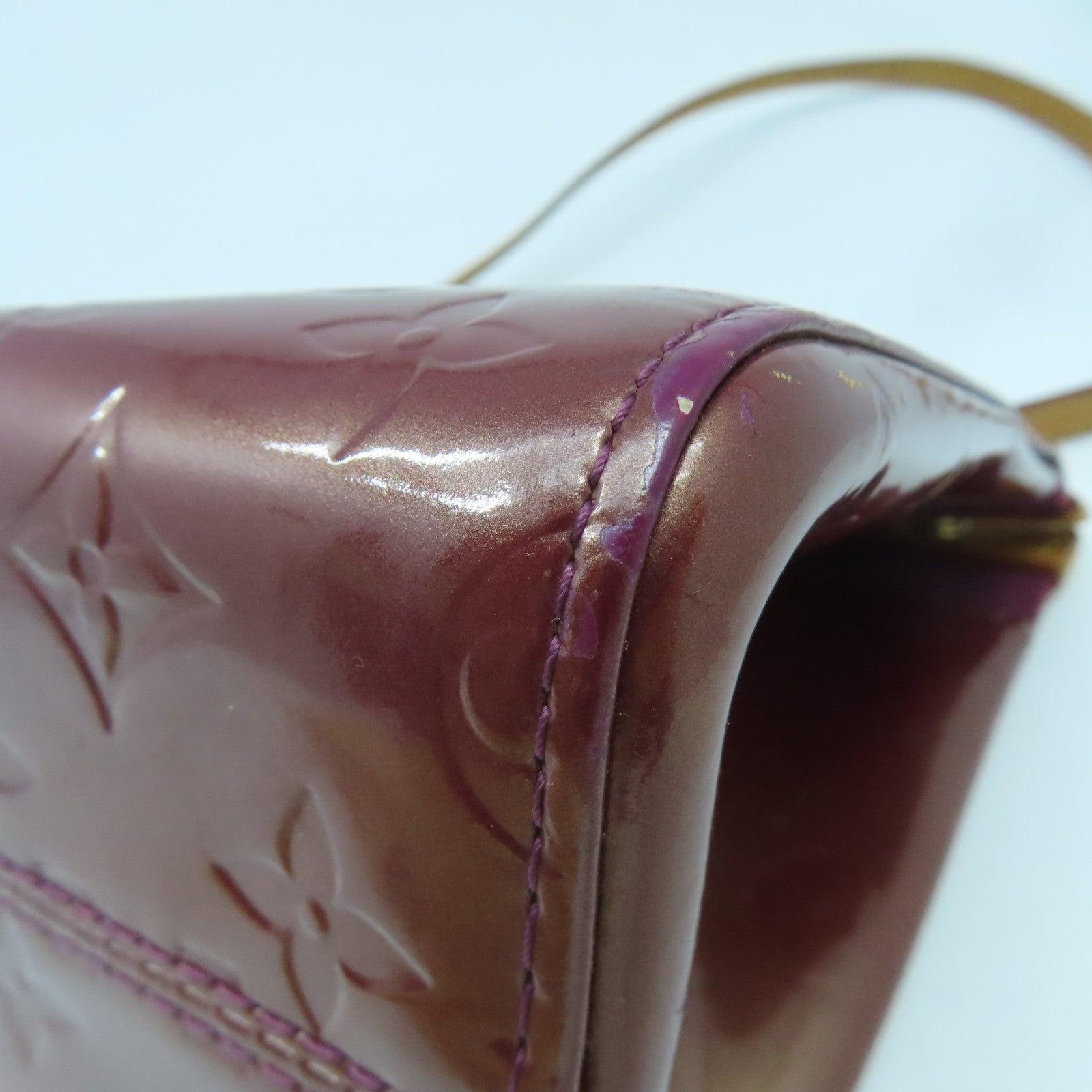 LOUIS VUITTON Monogram Vernis Roxbury Drive Mono-Vernis金扣手挽肩背兩用袋啡色