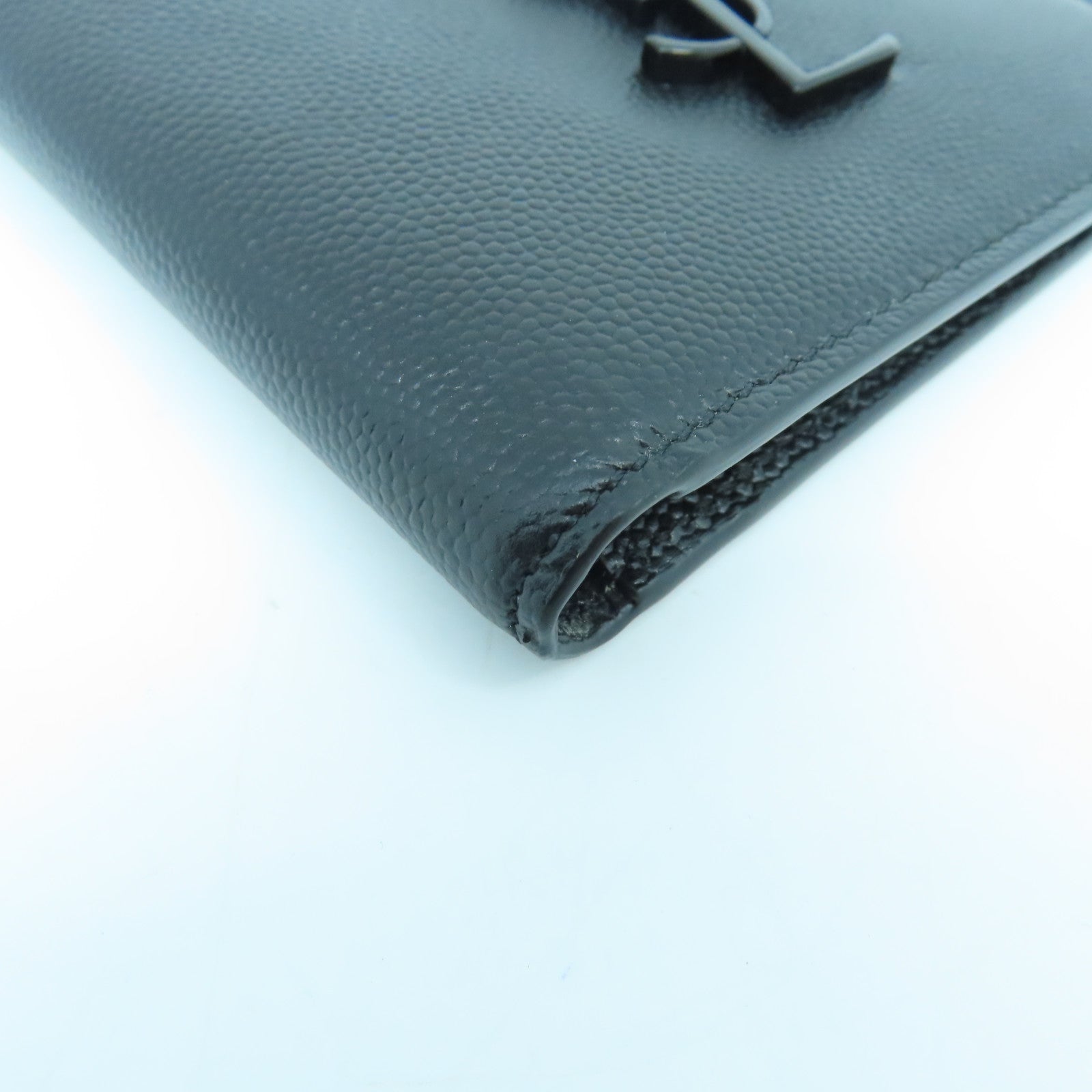 SAINT LAURENT 牛皮皮革Wallet钱包黑色