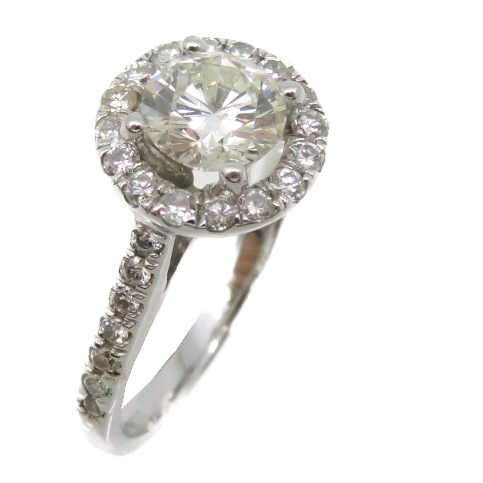 JEWELRY 【激减优惠】18K白金0.67ct/0.35ct钻石Diamond Ring戒指US#5.25