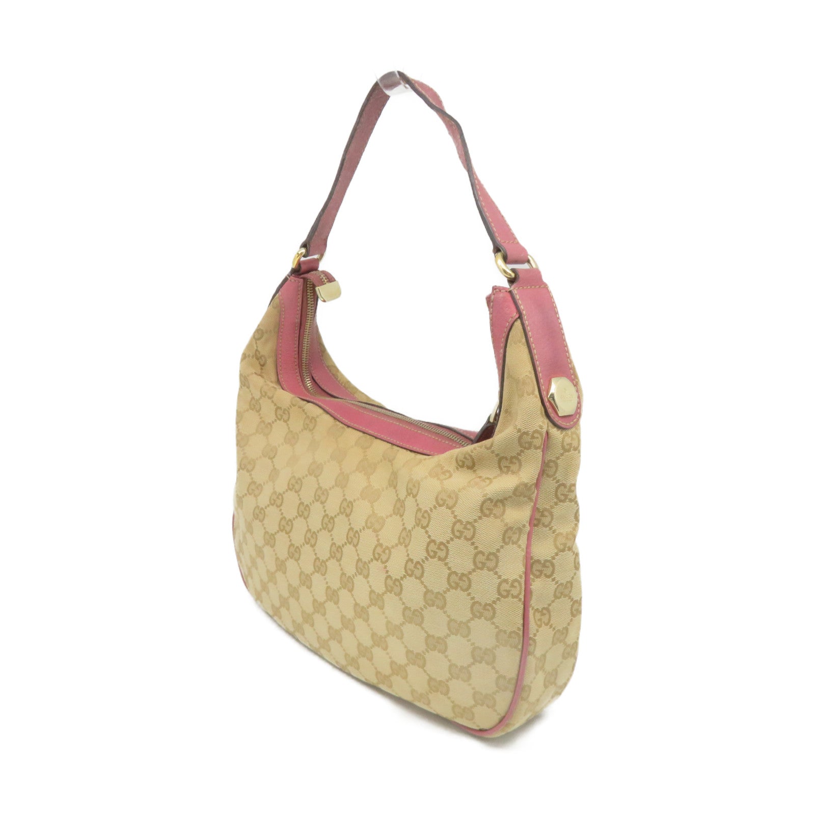 GUCCI 【激減優惠】GG帆布Shoulder Bag肩背袋啡色