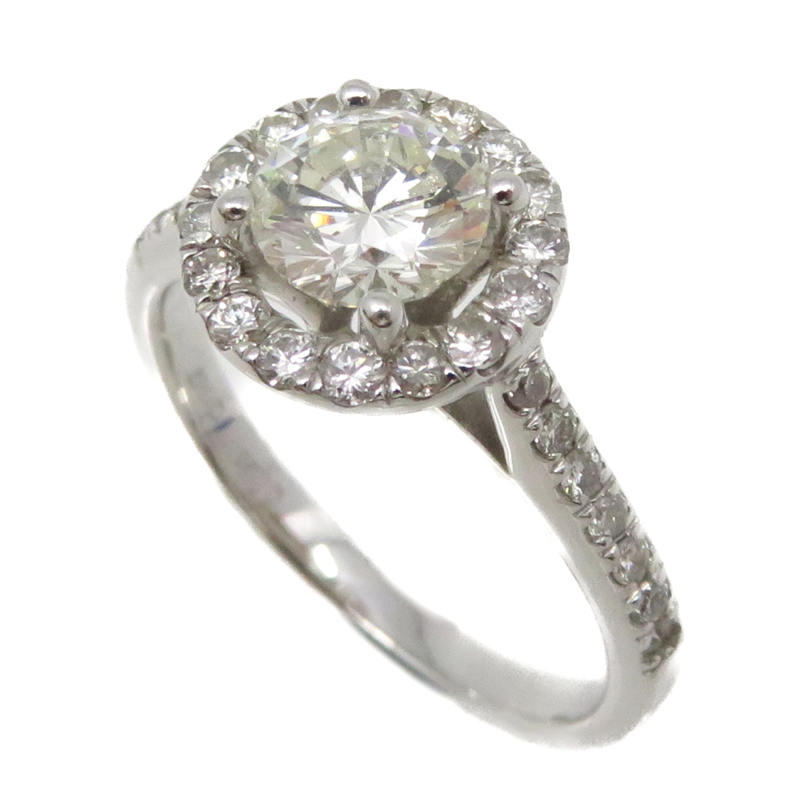 JEWELRY 【激减优惠】18K白金0.67ct/0.35ct钻石Diamond Ring戒指US#5.25