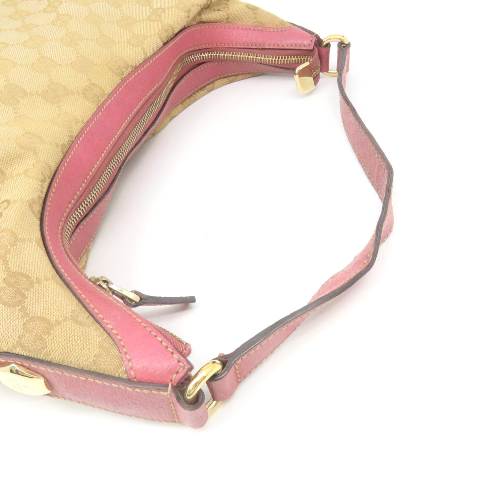 GUCCI 【激減優惠】GG帆布Shoulder Bag肩背袋啡色