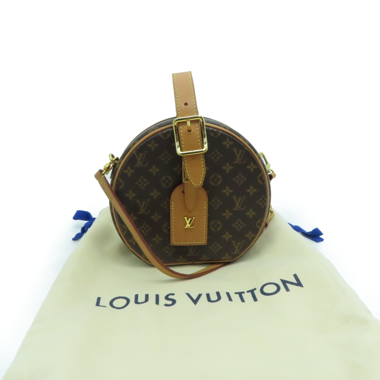 LOUIS VUITTON 【激减优惠】Monogram Petite Boite Chapzau金扣手挽肩背两用袋啡色