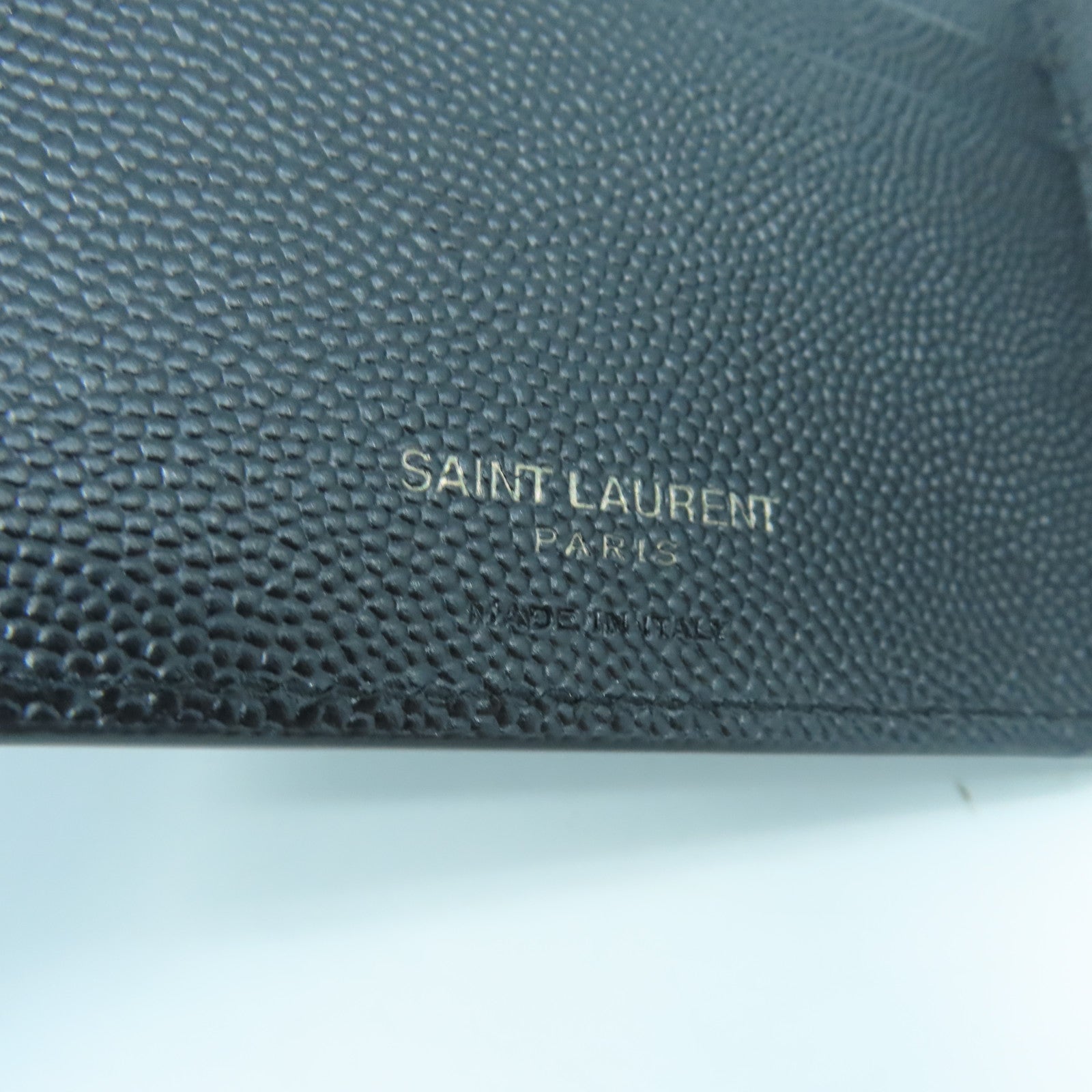 SAINT LAURENT 牛皮皮革Wallet钱包黑色