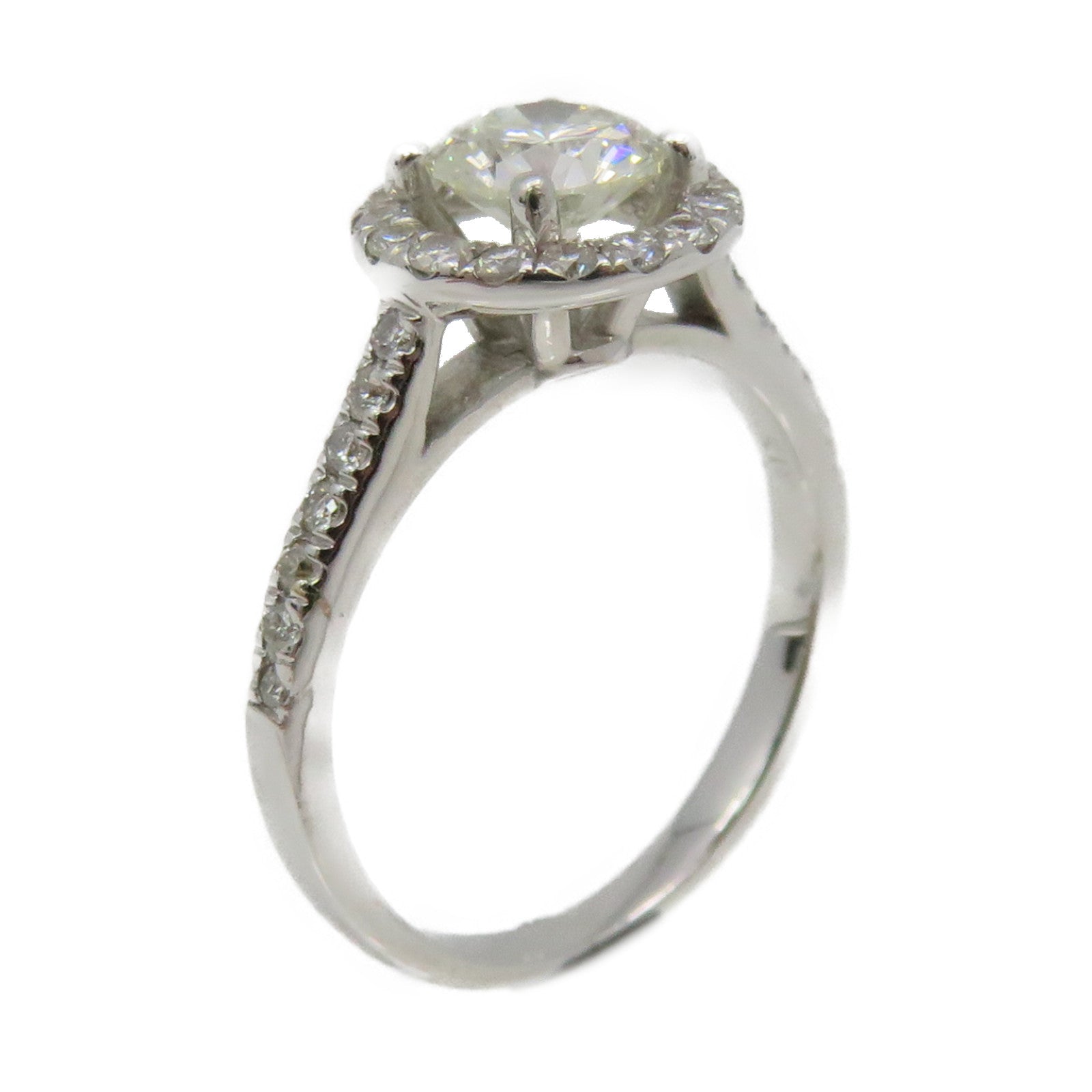 JEWELRY 【激减优惠】18K白金0.67ct/0.35ct钻石Diamond Ring戒指US#5.25