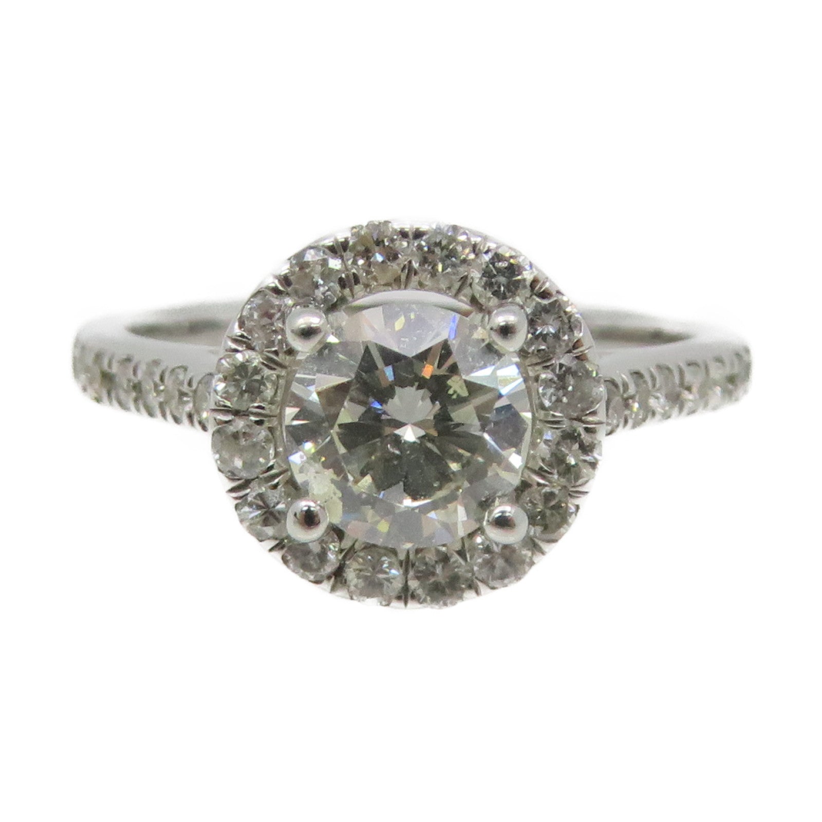 JEWELRY 【激减优惠】18K白金0.67ct/0.35ct钻石Diamond Ring戒指US#5.25