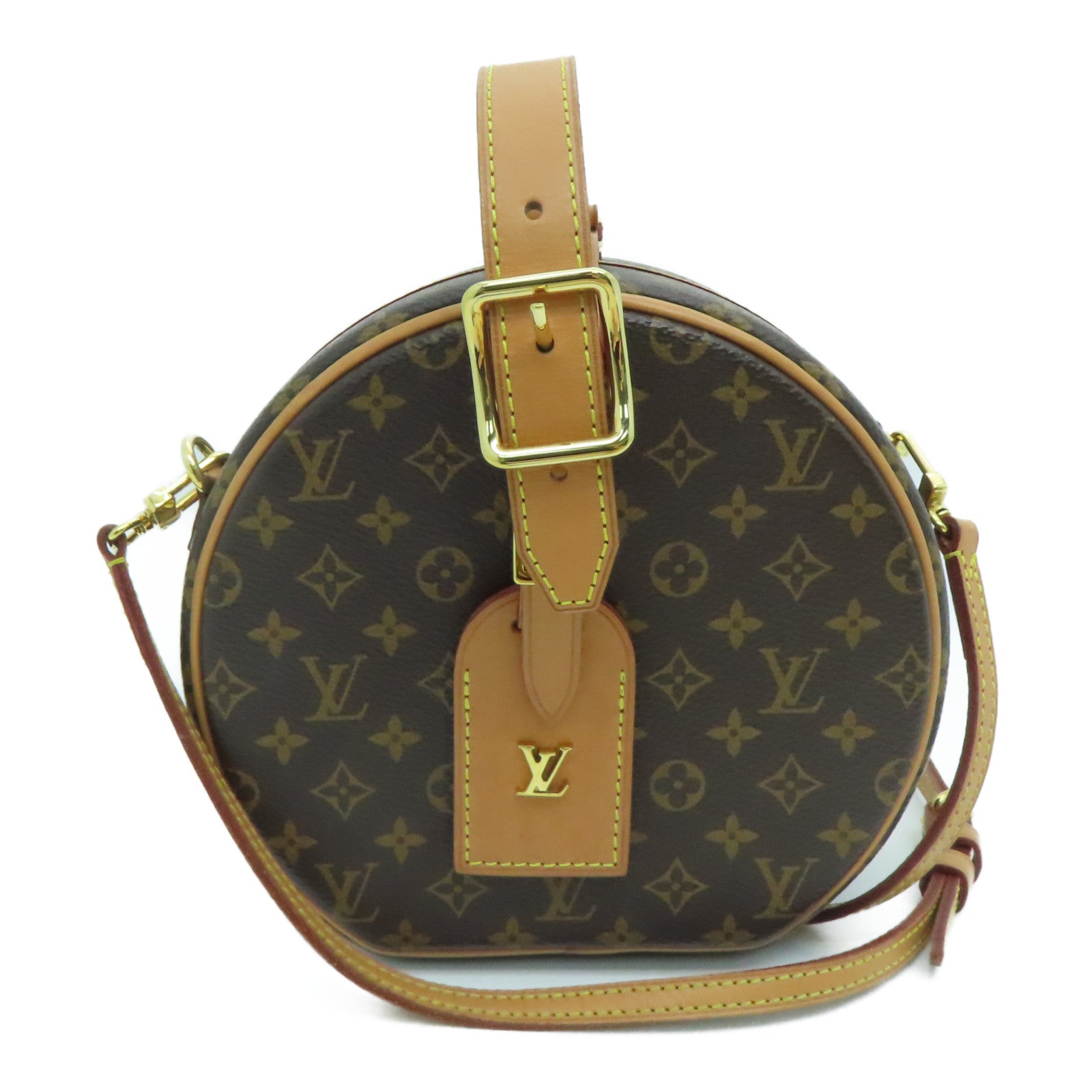 LOUIS VUITTON 【激减优惠】Monogram Petite Boite Chapzau金扣手挽肩背两用袋啡色