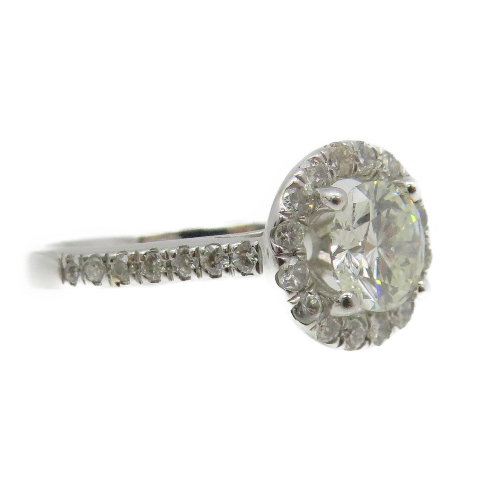 JEWELRY 【激减优惠】18K白金0.67ct/0.35ct钻石Diamond Ring戒指US#5.25