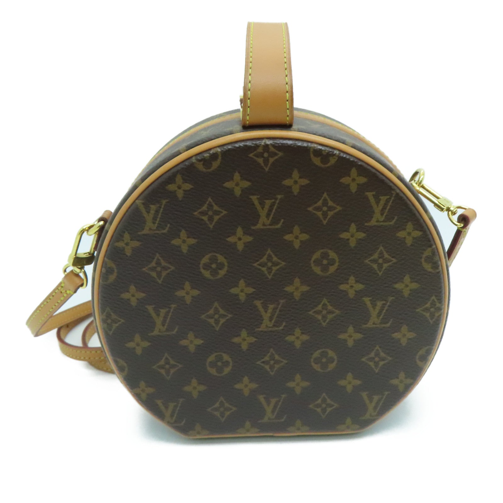 LOUIS VUITTON 【激减优惠】Monogram Petite Boite Chapzau金扣手挽肩背两用袋啡色