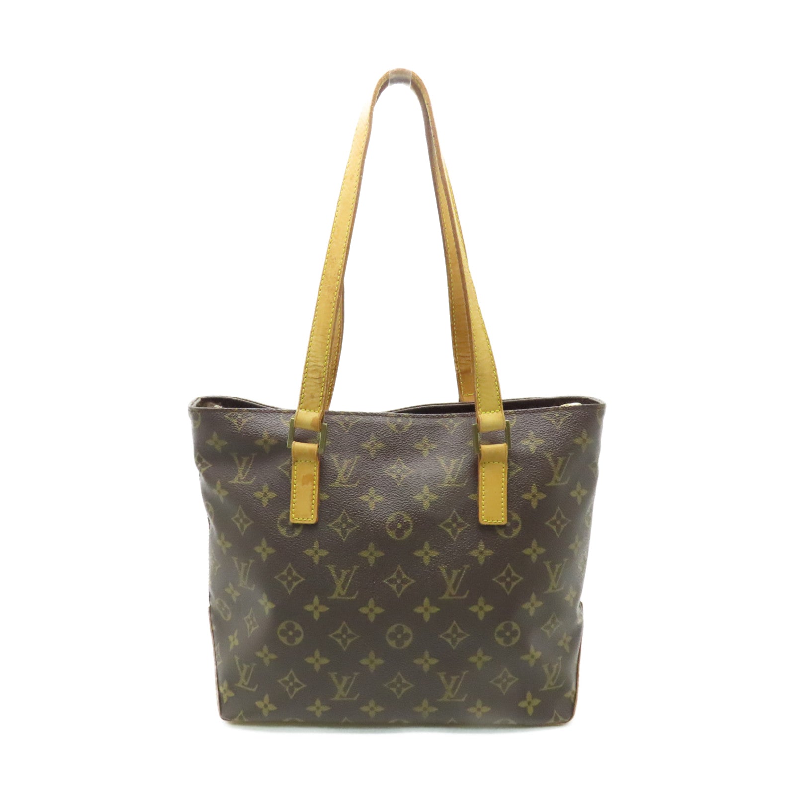 LOUIS VUITTON Monogram Cabas Piano金扣肩背袋啡色
